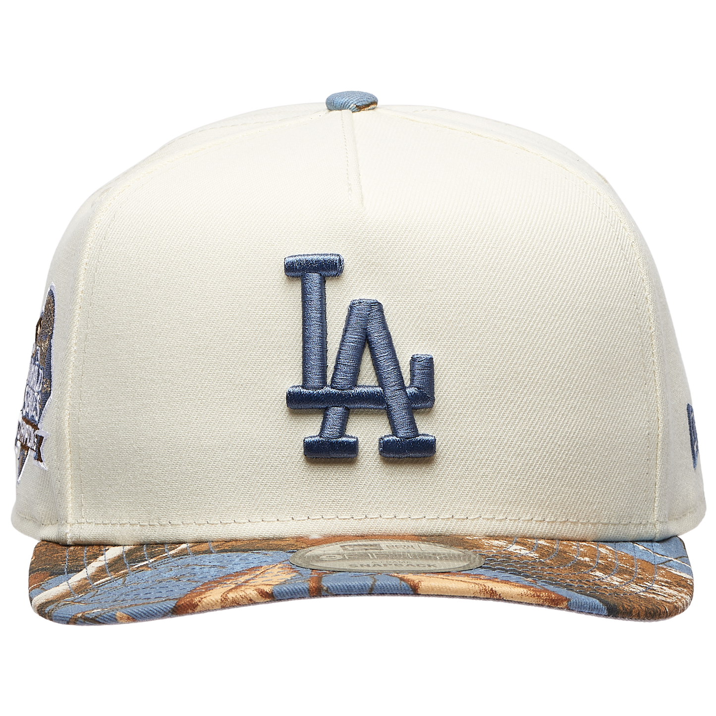 New Era Dodgers 950AF RealTree Blue Cap - Men's - Chrome/Realtree Camo