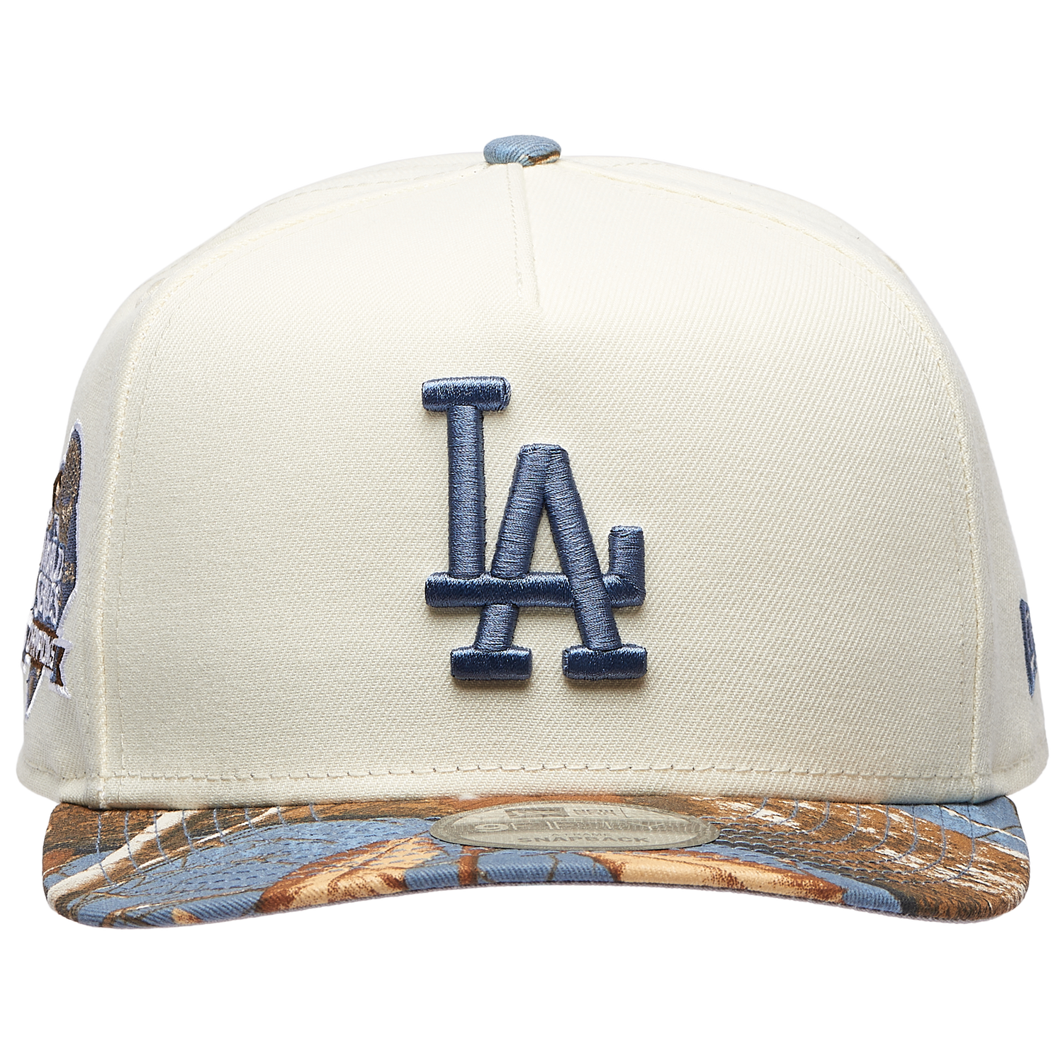 New Era Dodgers 950AF RealTree Blue Cap - Men's - Chrome/Realtree Camo