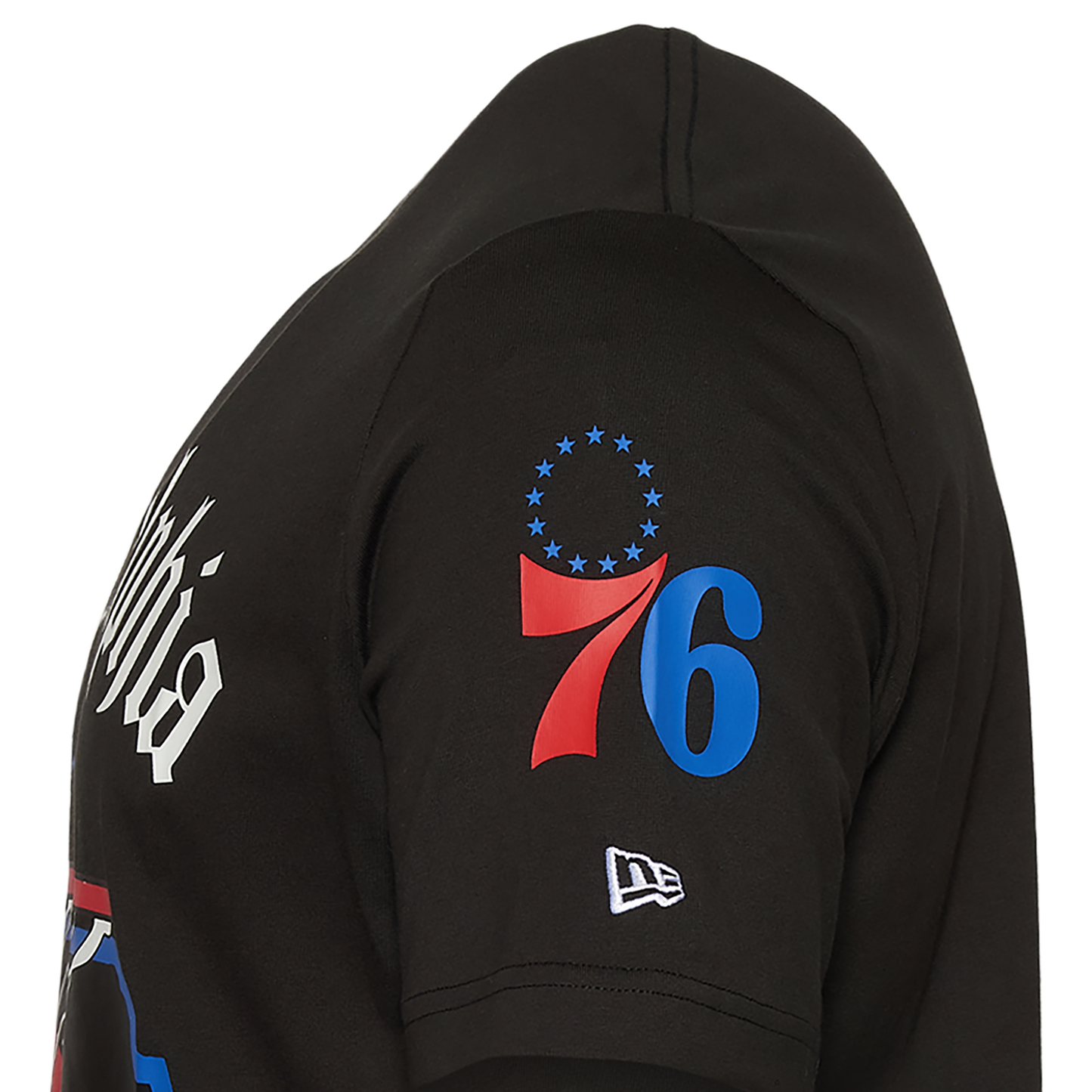 New Era 76ers Short Sleeve T-Shirt - Men's - Black