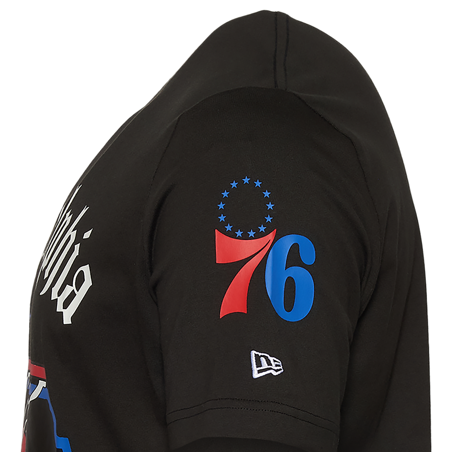 New Era 76ers Short Sleeve T-Shirt - Men's - Black