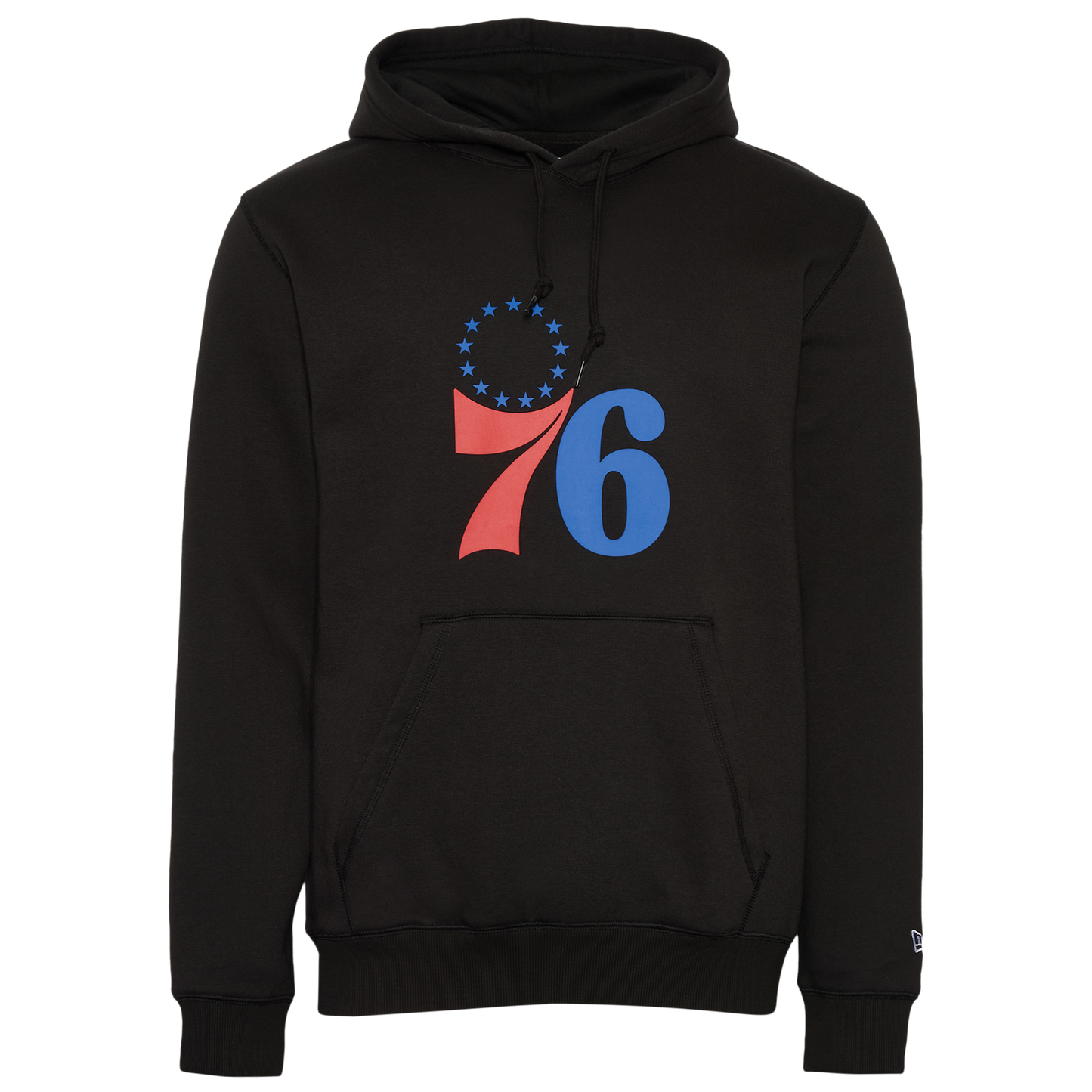 New Era 76ers Pullover Hoodie - Men's - Black