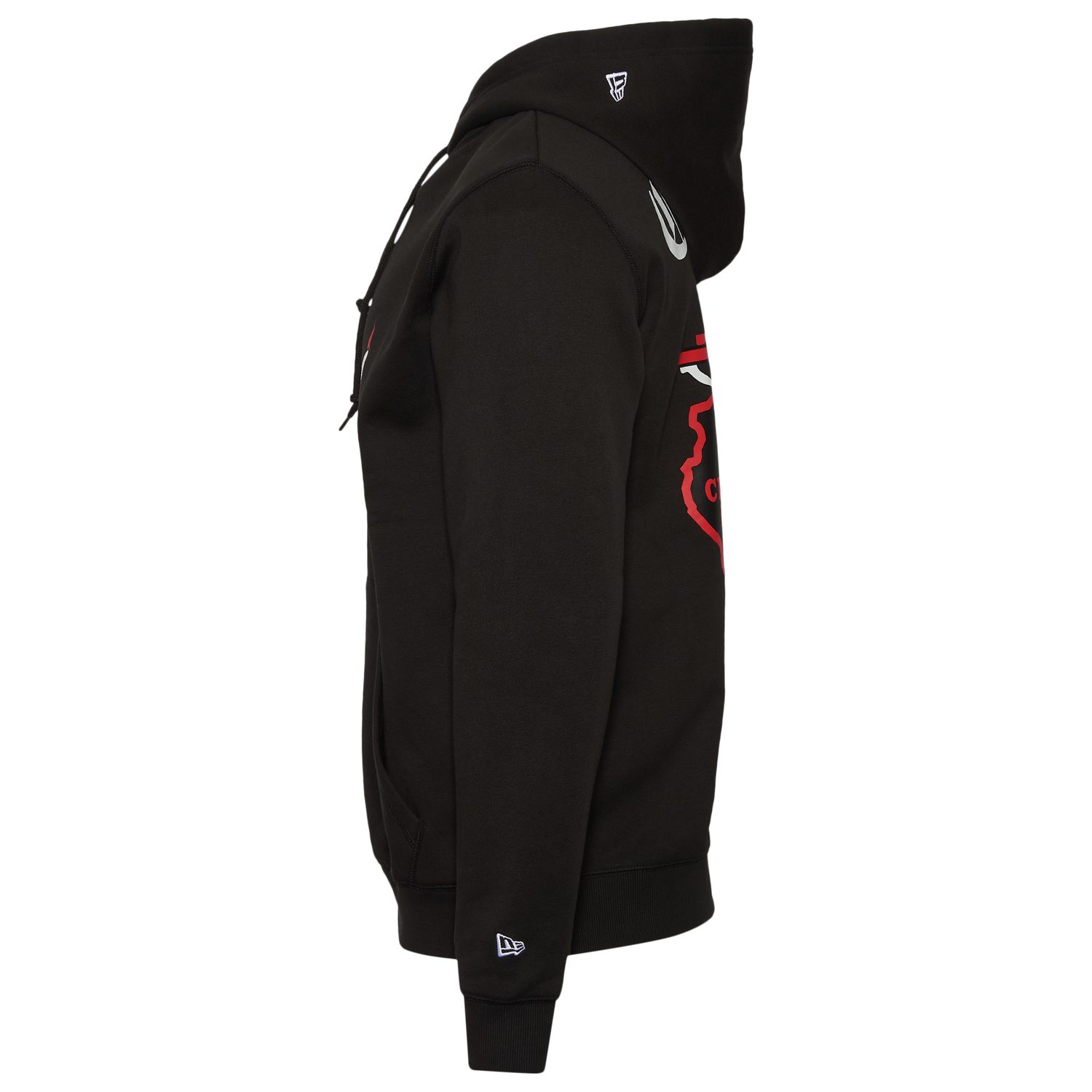 New Era Bulls Pullover Hoodie - Men's - Black