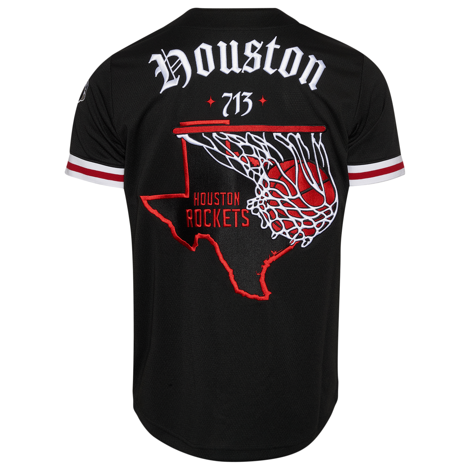 New Era Rockets Custom Jersey - Men's - Black