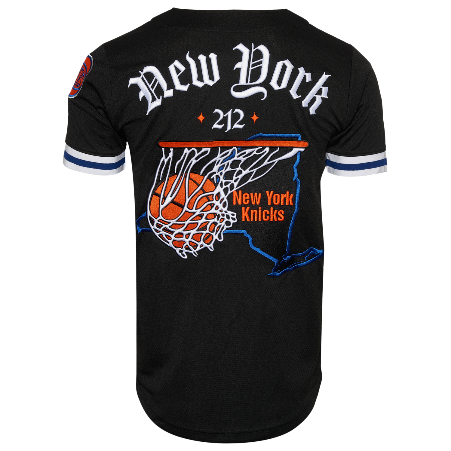 New Era Knicks Custom Jersey - Men's - Black
