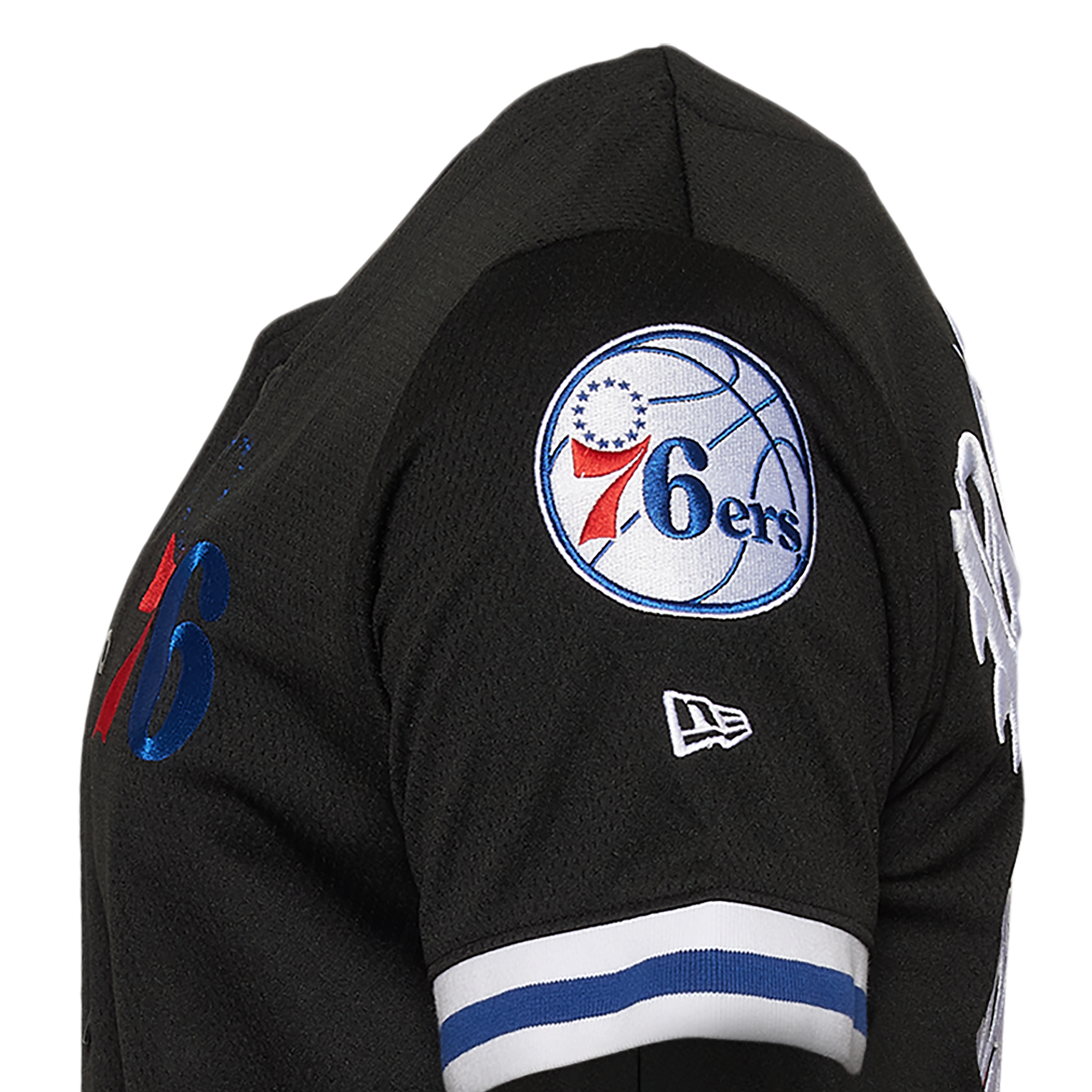 New Era 76ers Custom Jersey - Men's - Black