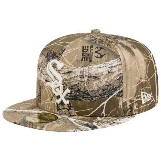 New Era White Sox 59FIFTY Cap - Men's - Real Tree Print/White