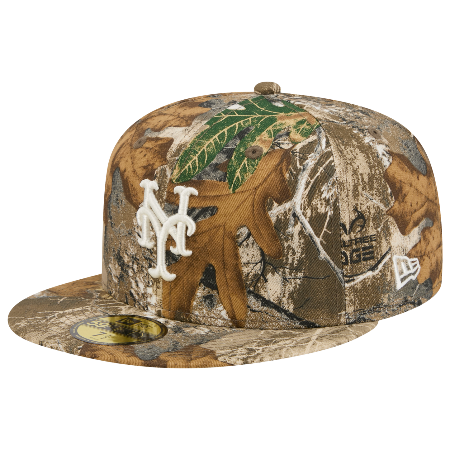 New Era Mets 59FIFTY Cap - Men's - Real Tree Print/White