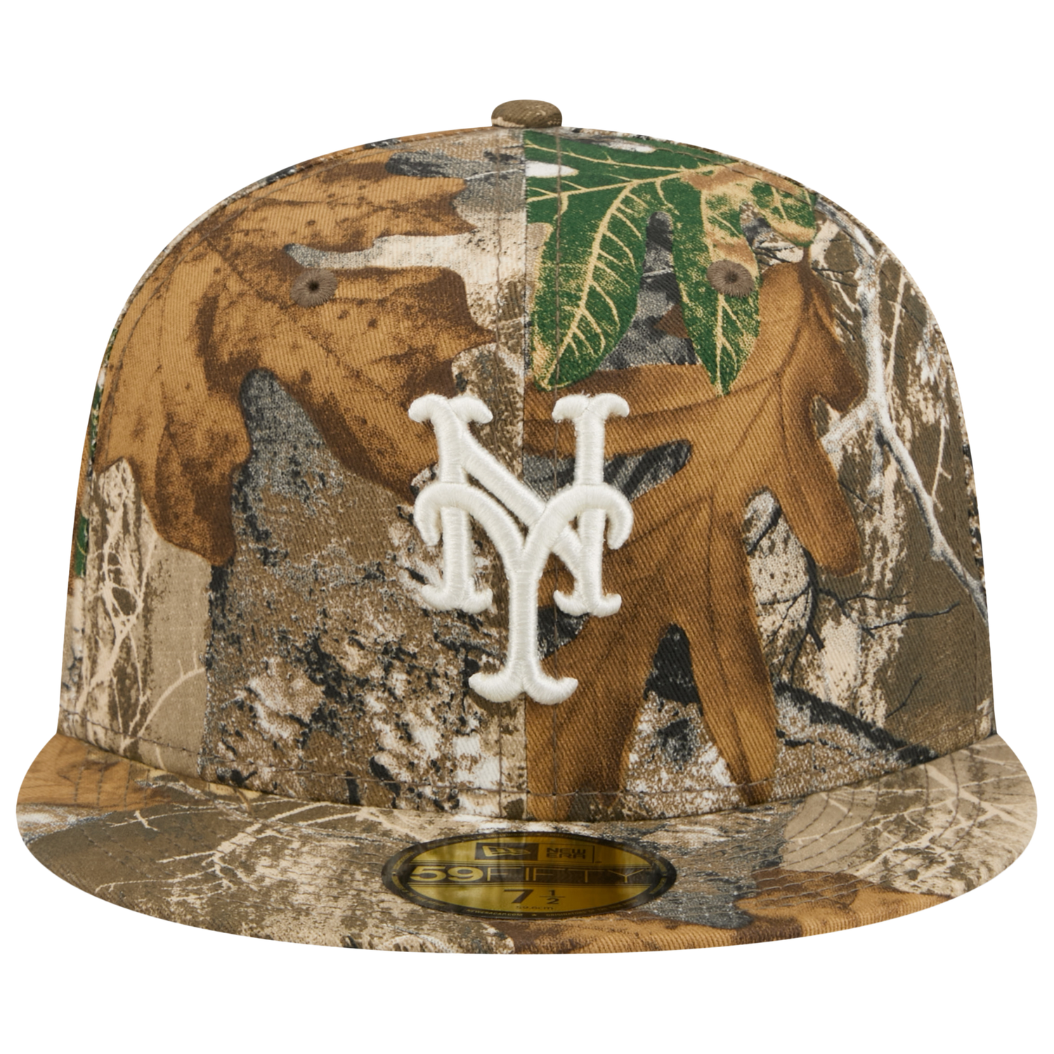 New Era Mets 59FIFTY Cap - Men's - Real Tree Print/White