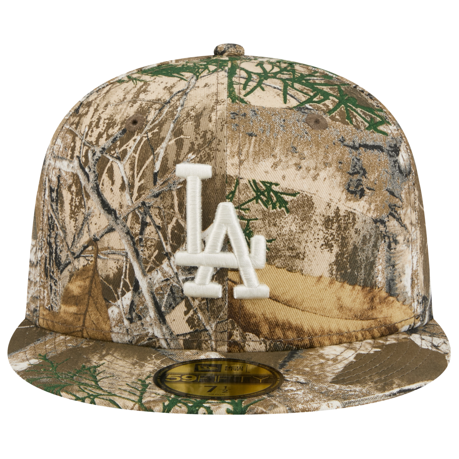 New Era Dodgers 59FIFTY Cap - Men's - Real Tree Print/White