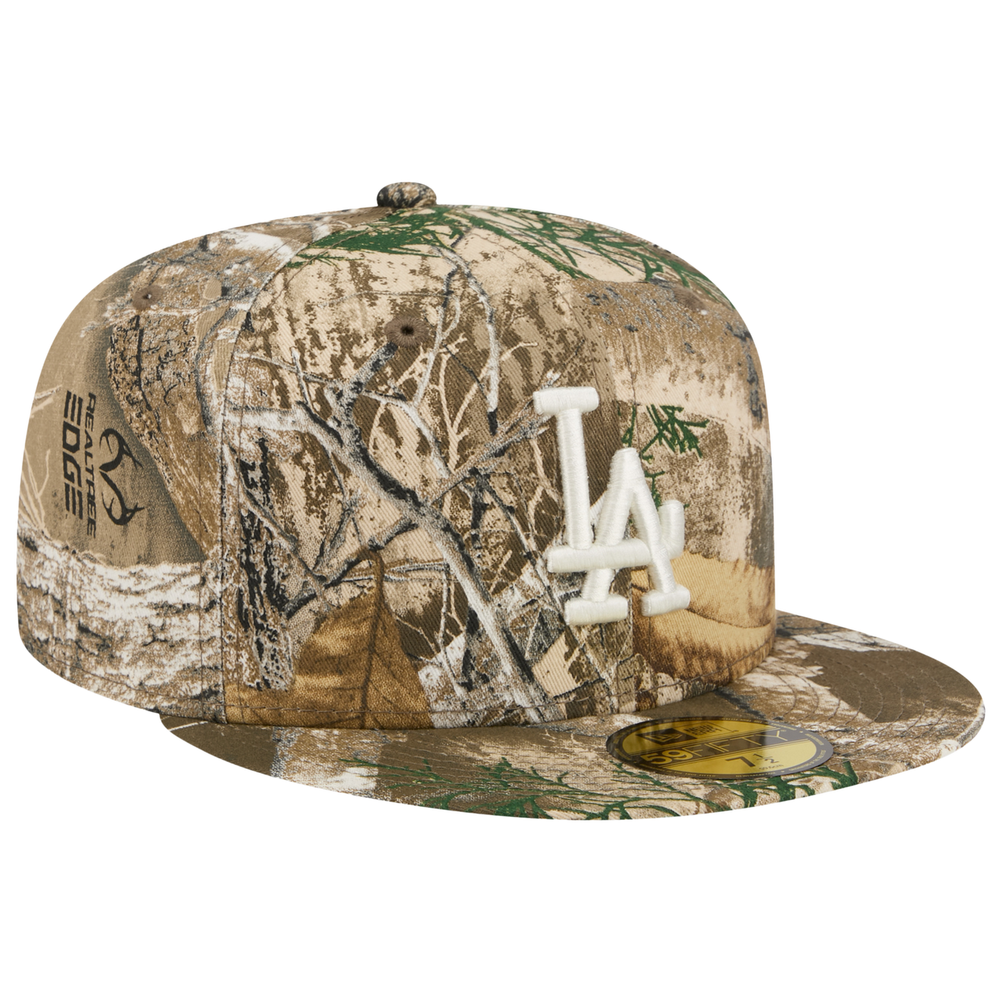 New Era Dodgers 59FIFTY Cap - Men's - Real Tree Print/White