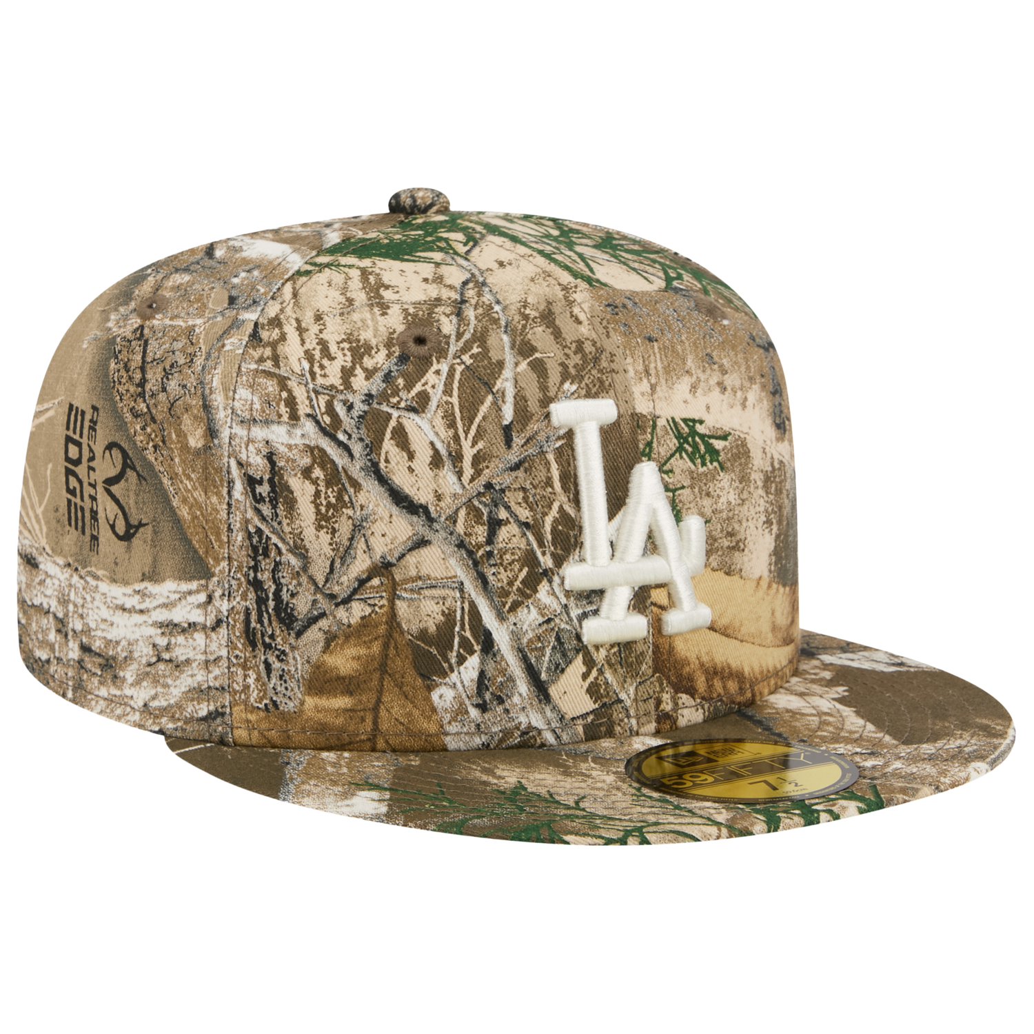 New Era Dodgers 59FIFTY Cap - Men's - Real Tree Print/White
