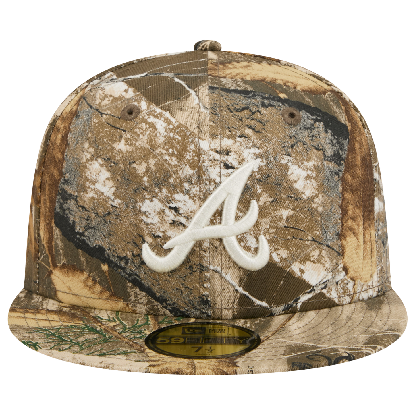 New Era Braves 59FIFTY Cap - Men's - Real Tree Print/White