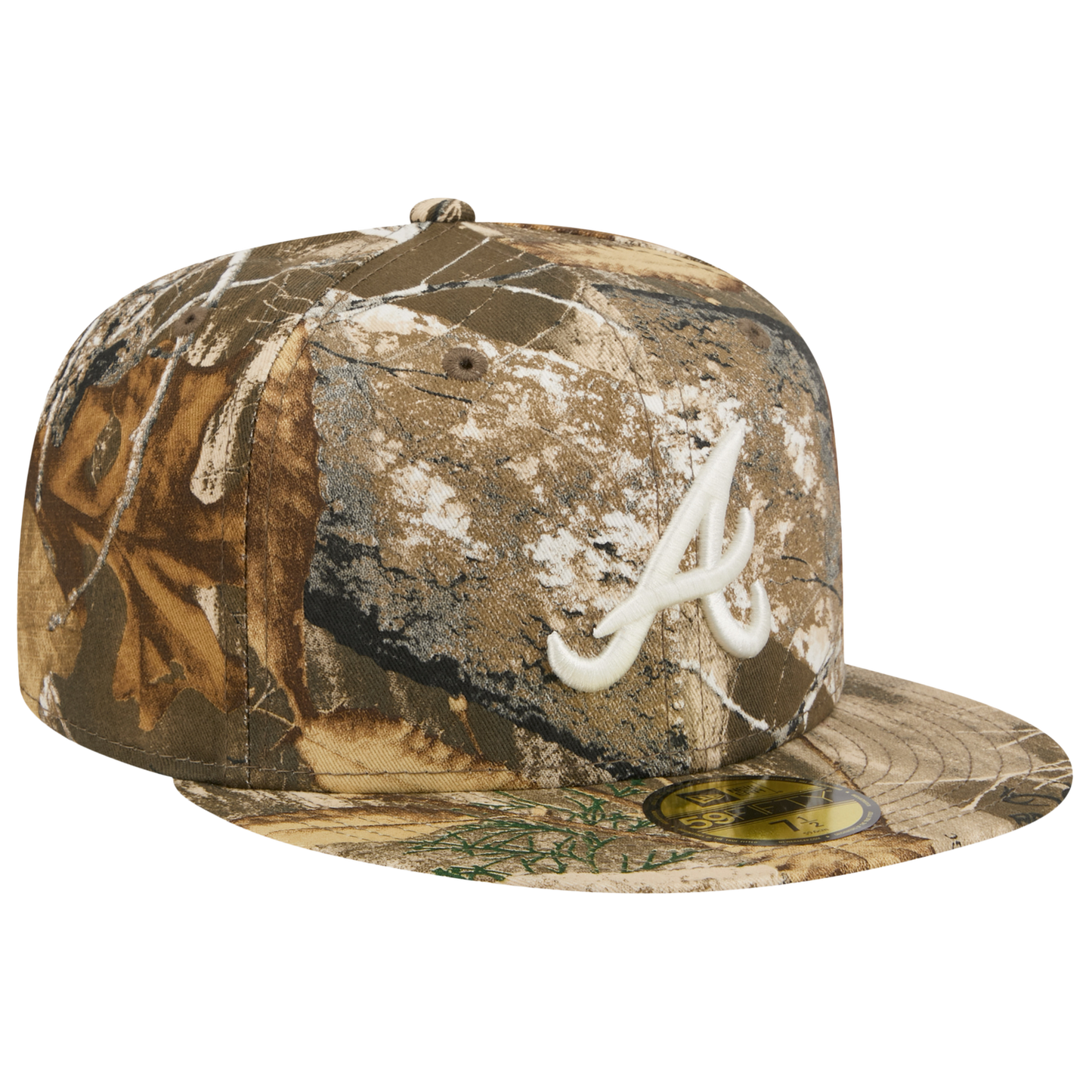 New Era Braves 59FIFTY Cap - Men's - Real Tree Print/White