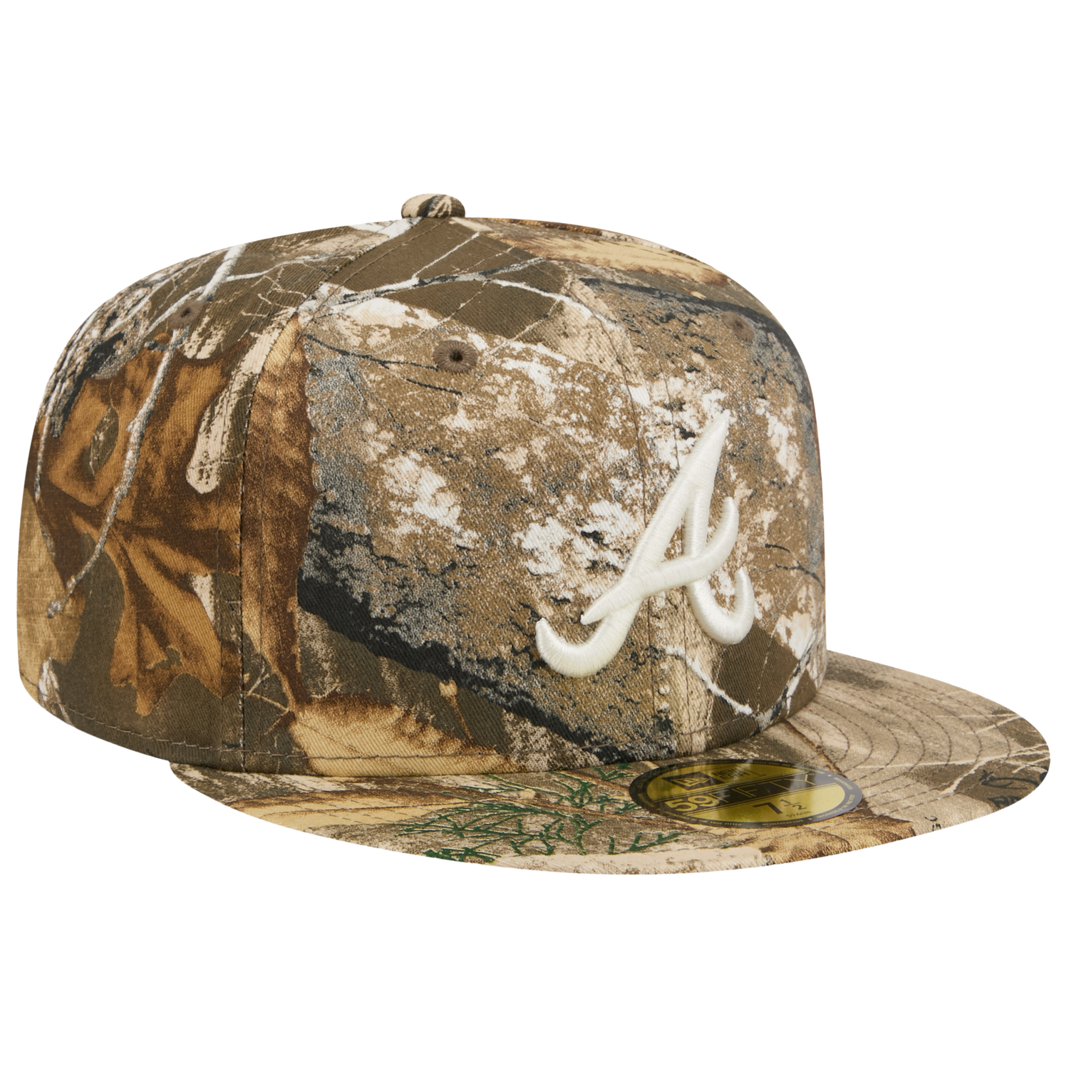 New Era Braves 59FIFTY Cap - Men's - Real Tree Print/White