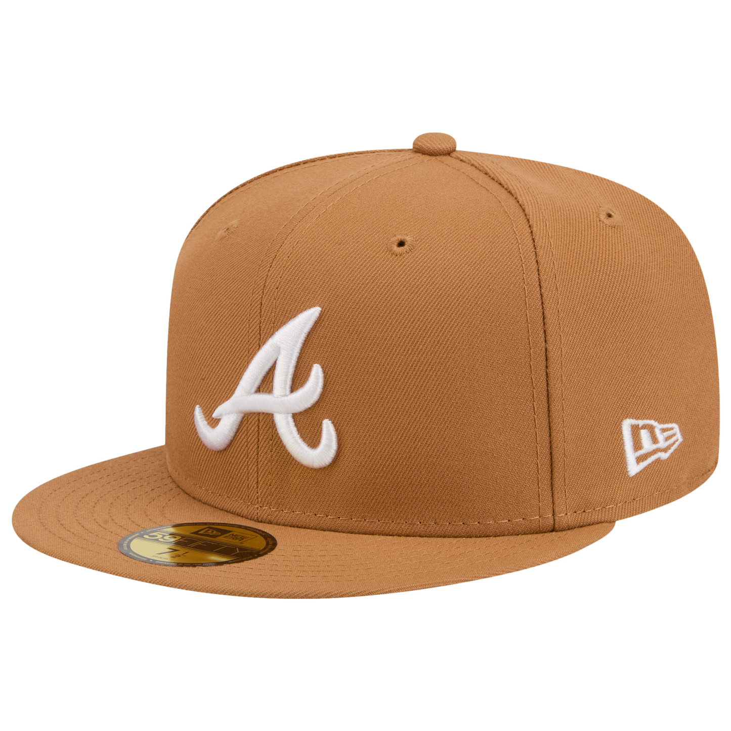New Era Braves 59FIFTY Cap - Men's - White/Bronze