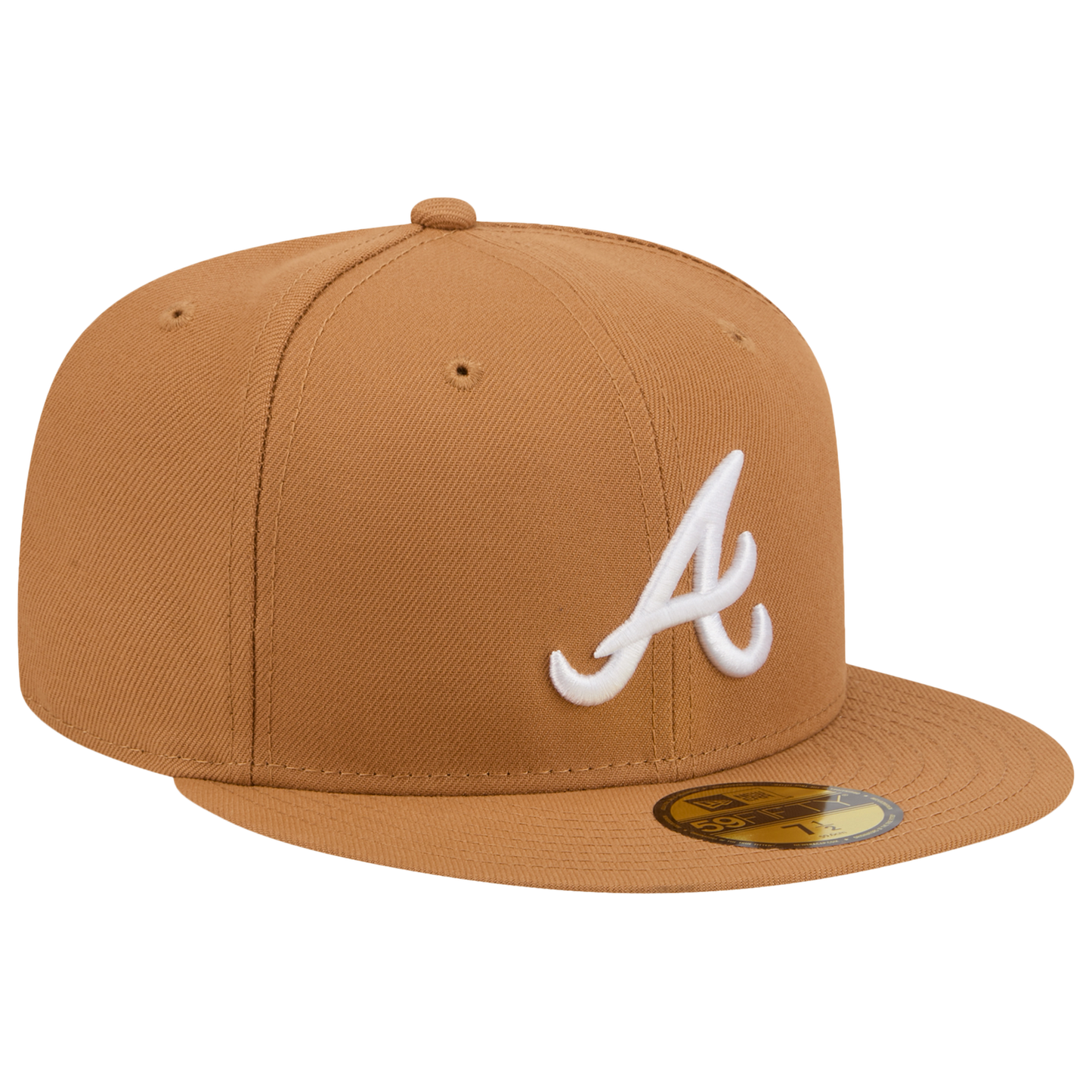New Era Braves 59FIFTY Cap - Men's - White/Bronze