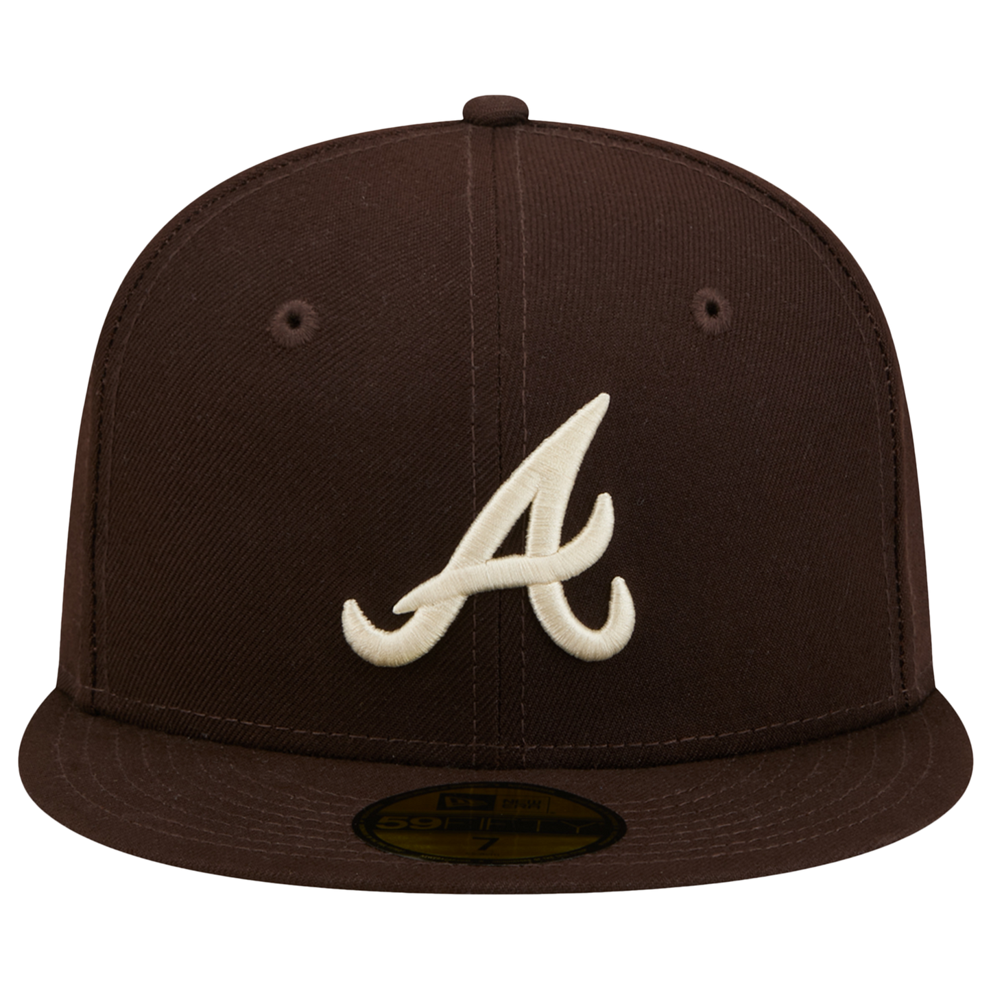 New Era Braves 59FIFTY Cap - Men's - White/Brown