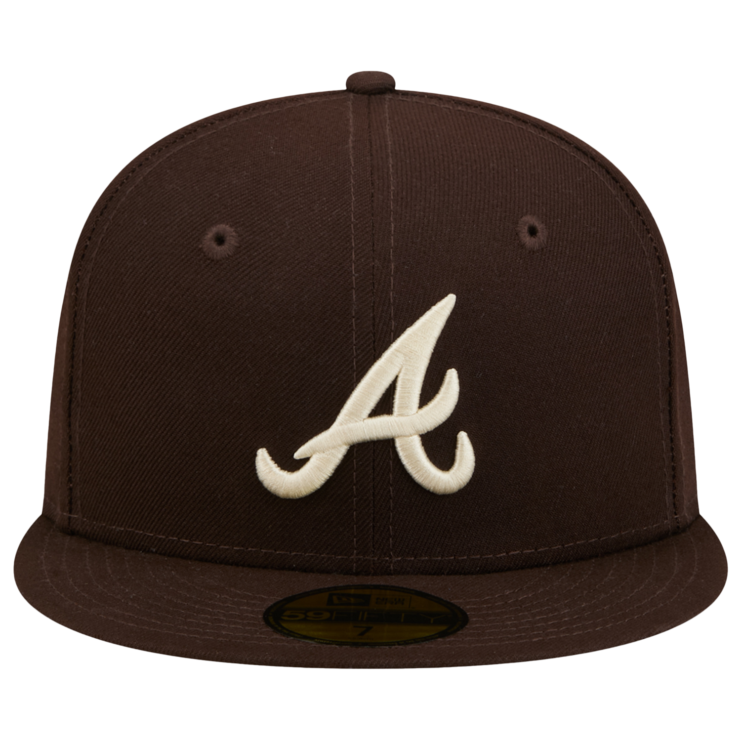 New Era Braves 59FIFTY Cap - Men's - White/Brown