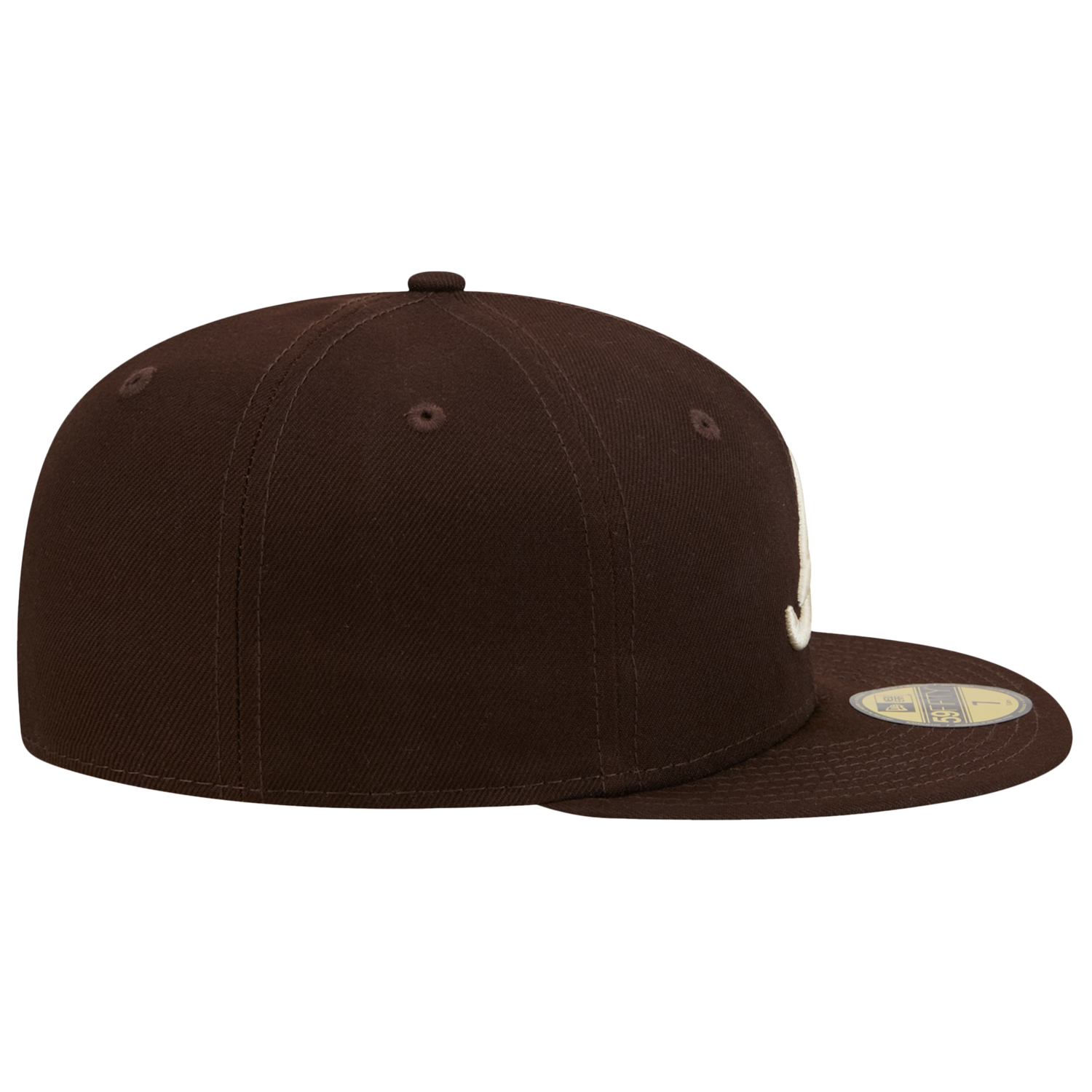 New Era Braves 59FIFTY Cap - Men's - White/Brown