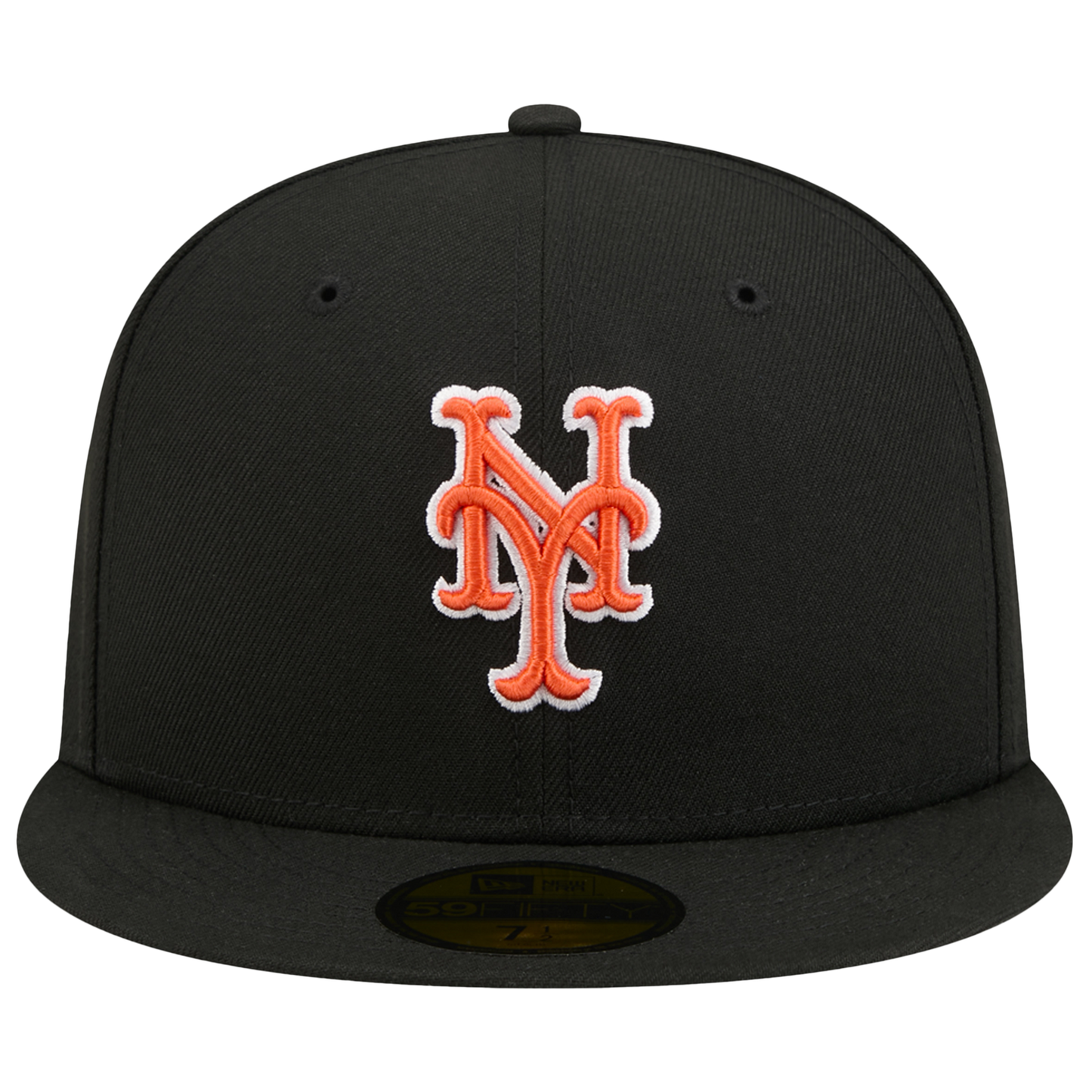 New Era Mets 59FIFTY Cap - Men's - Black/Orange
