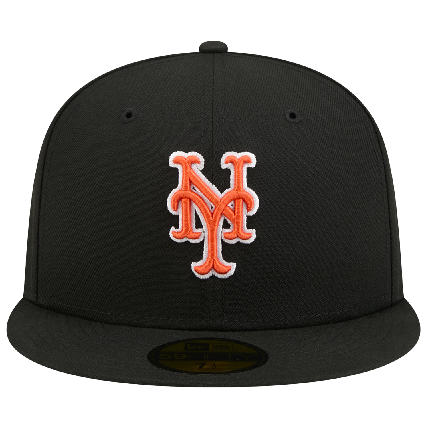 New Era Mets 59FIFTY Cap - Men's - Black/Orange