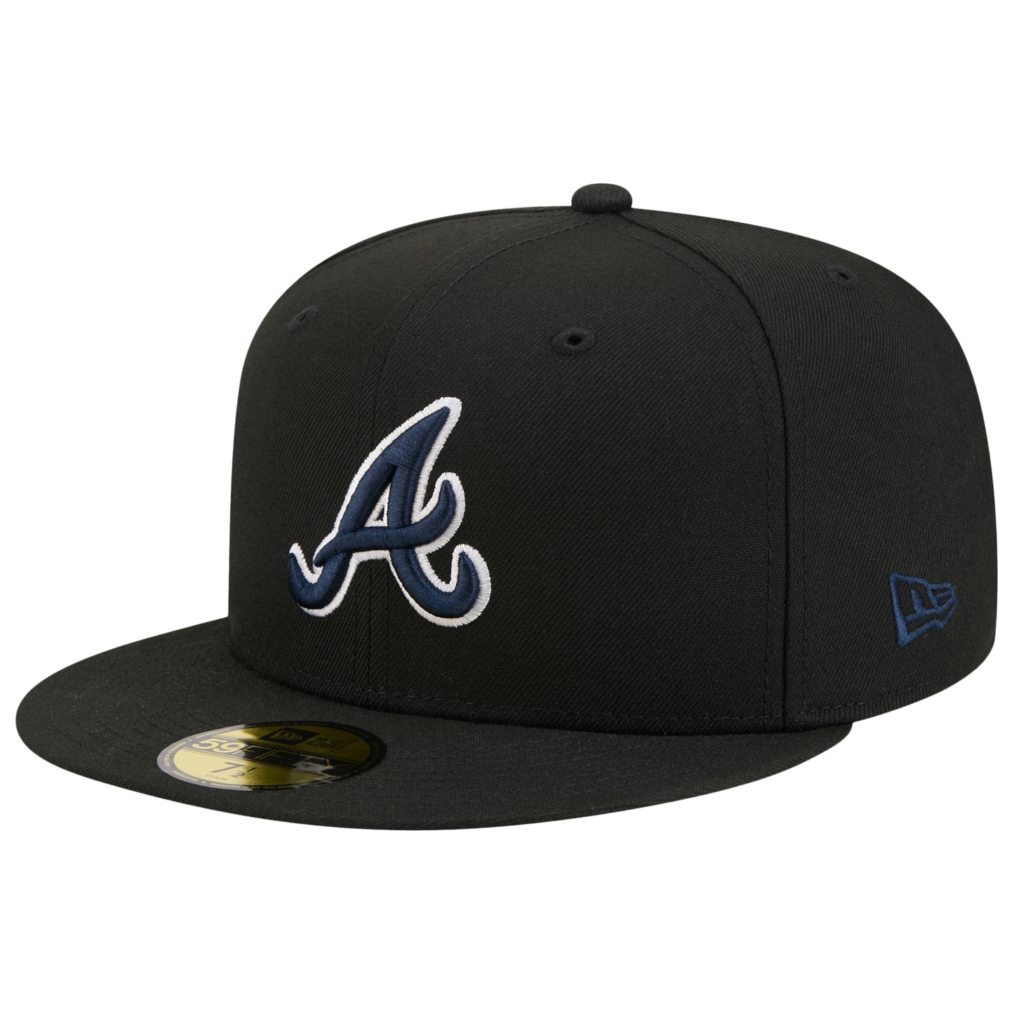 New Era Braves 59FIFTY Cap - Men's - Navy/Black