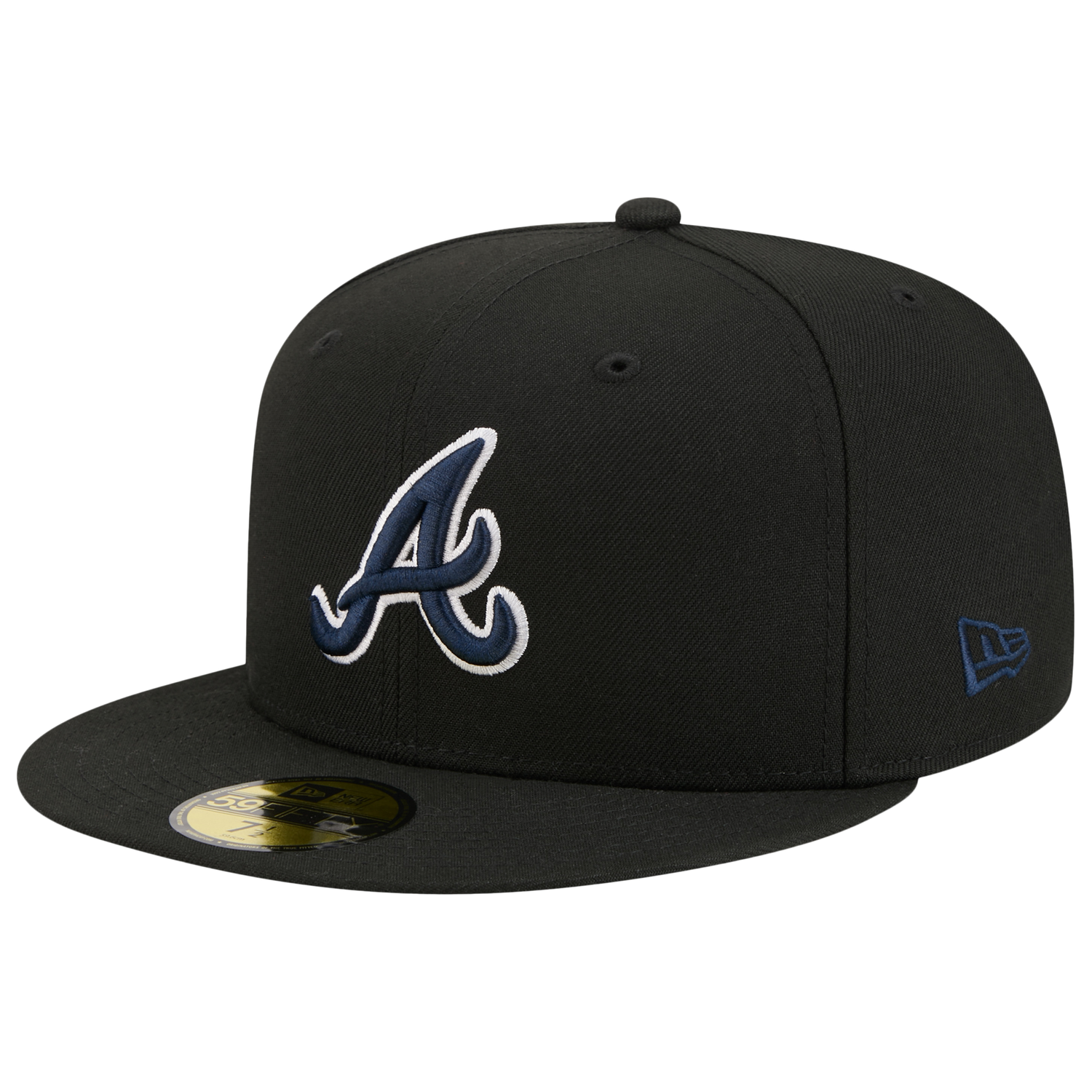 New Era Braves 59FIFTY Cap - Men's - Navy/Black