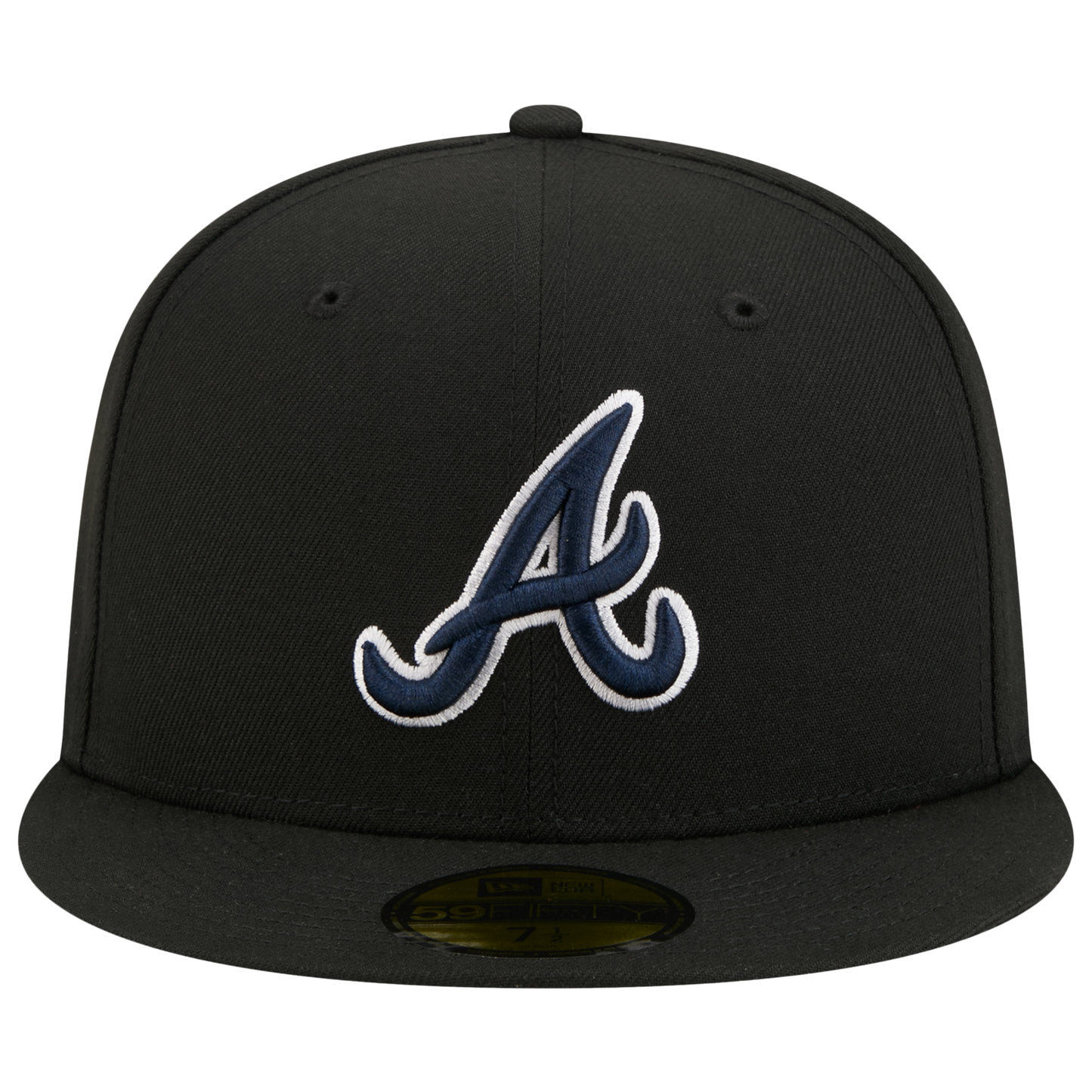 New Era Braves 59FIFTY Cap - Men's - Navy/Black