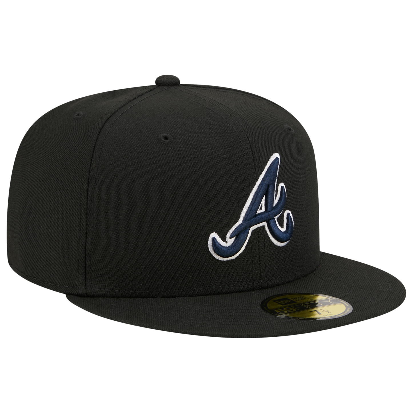 New Era Braves 59FIFTY Cap - Men's - Navy/Black
