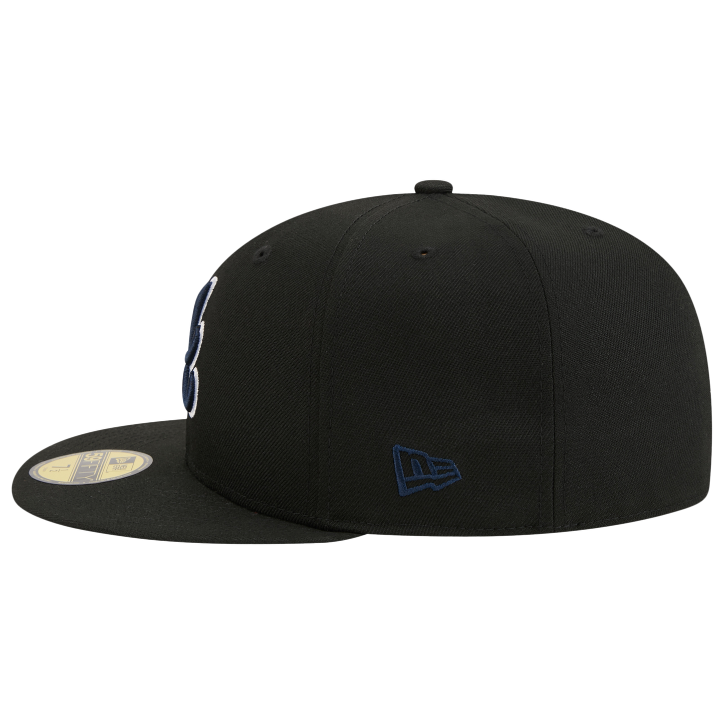 New Era Braves 59FIFTY Cap - Men's - Navy/Black