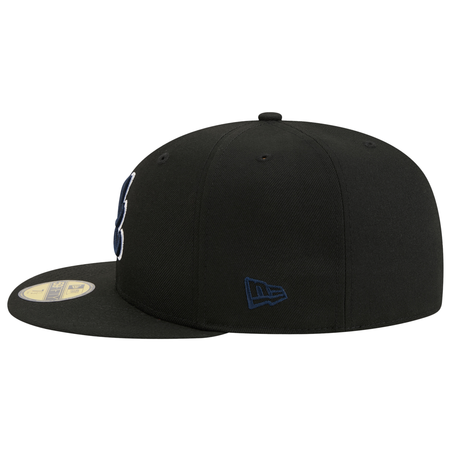 New Era Braves 59FIFTY Cap - Men's - Navy/Black