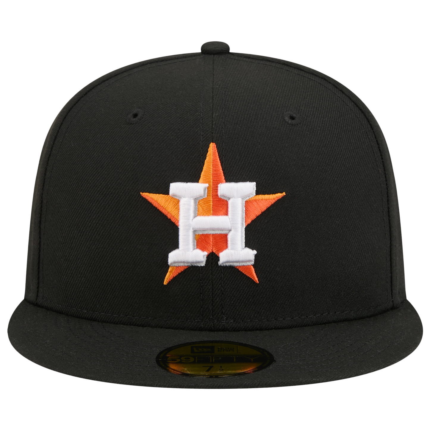New Era Astros 59FIFTY Cap - Men's - Black/Orange