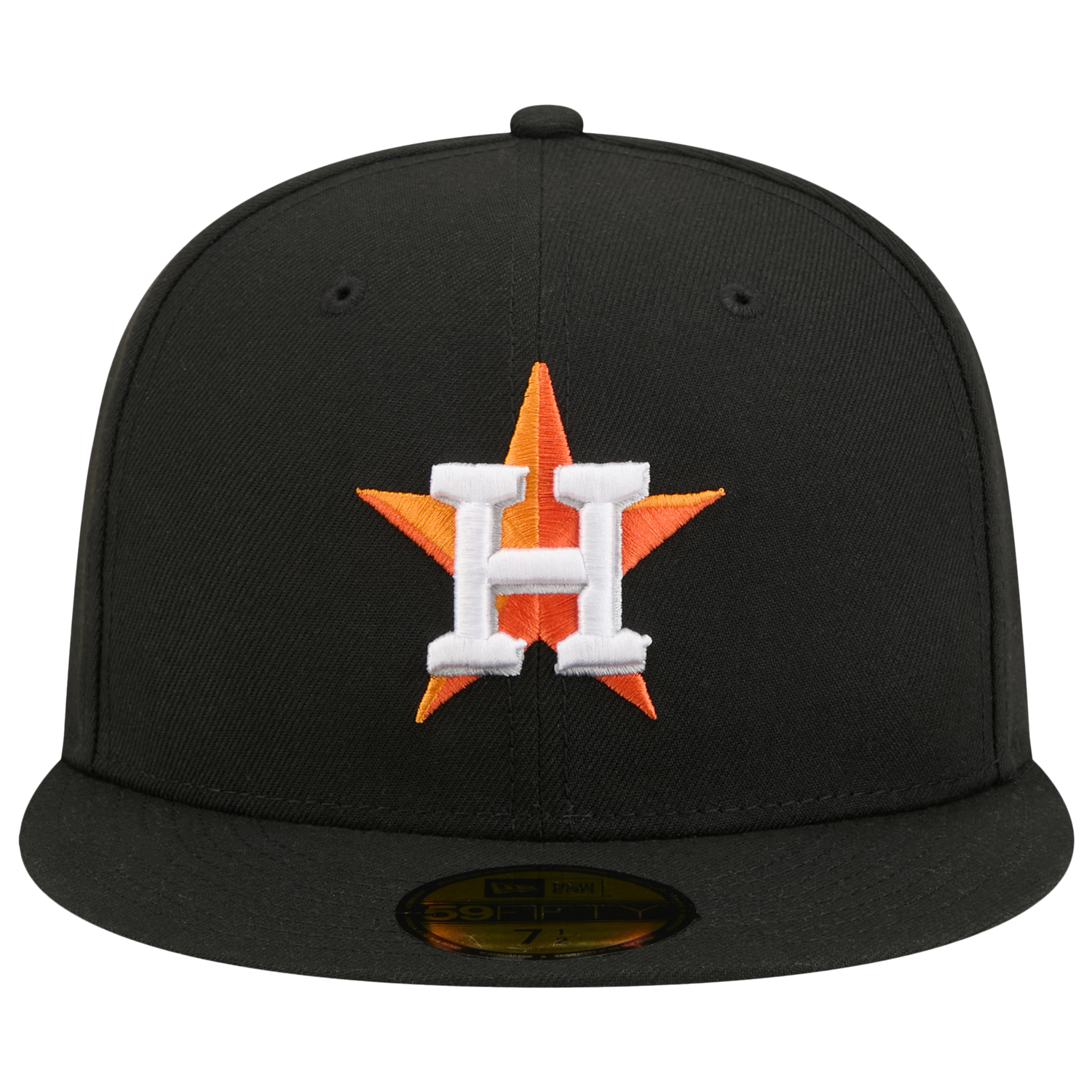 New Era Astros 59FIFTY Cap - Men's - Black/Orange