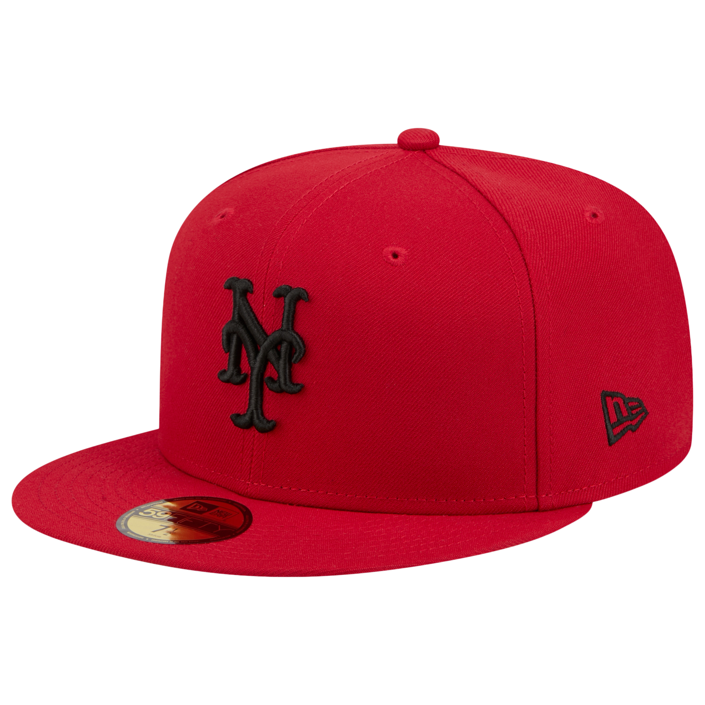 New Era Mets 59FIFTY Cap - Men's - Scarlet/Black