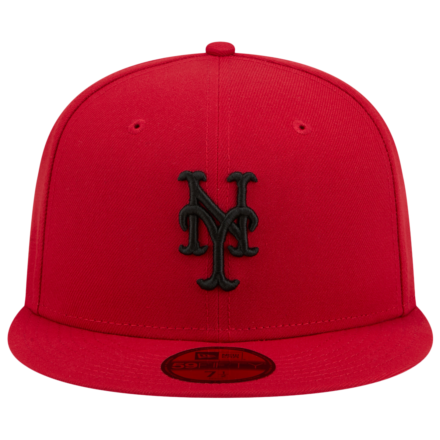 New Era Mets 59FIFTY Cap - Men's - Scarlet/Black