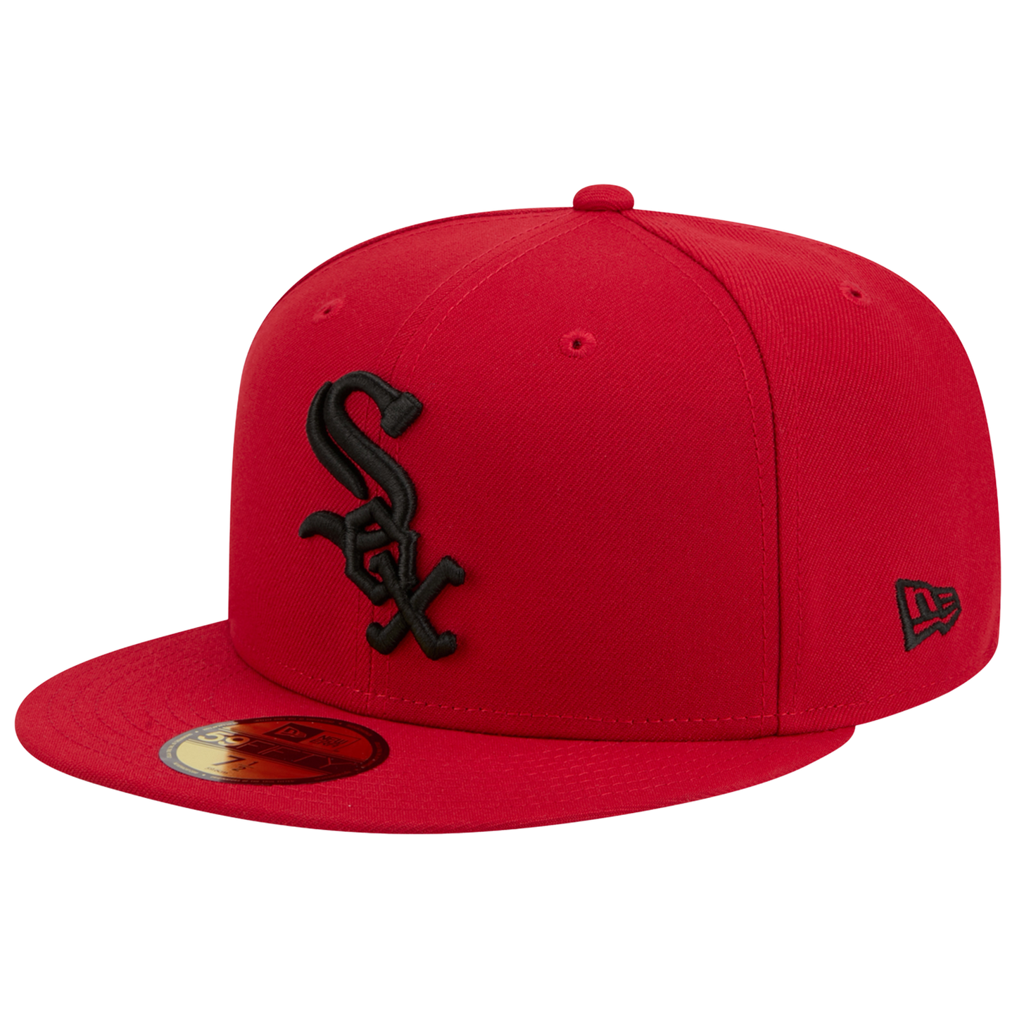 New Era White Sox 59FIFTY Cap - Men's - Black/Scarlet
