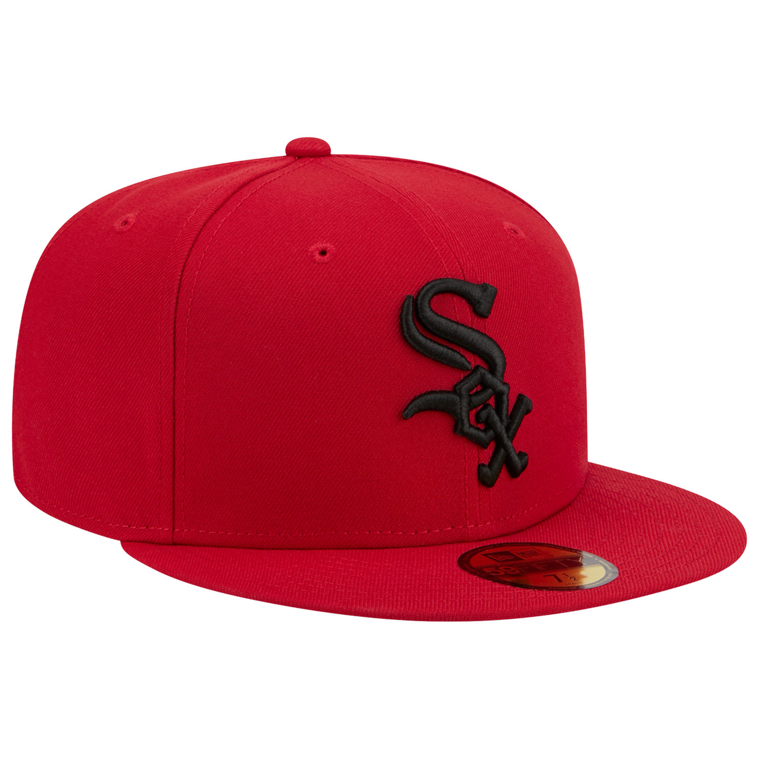 New Era White Sox 59FIFTY Cap - Men's - Black/Scarlet
