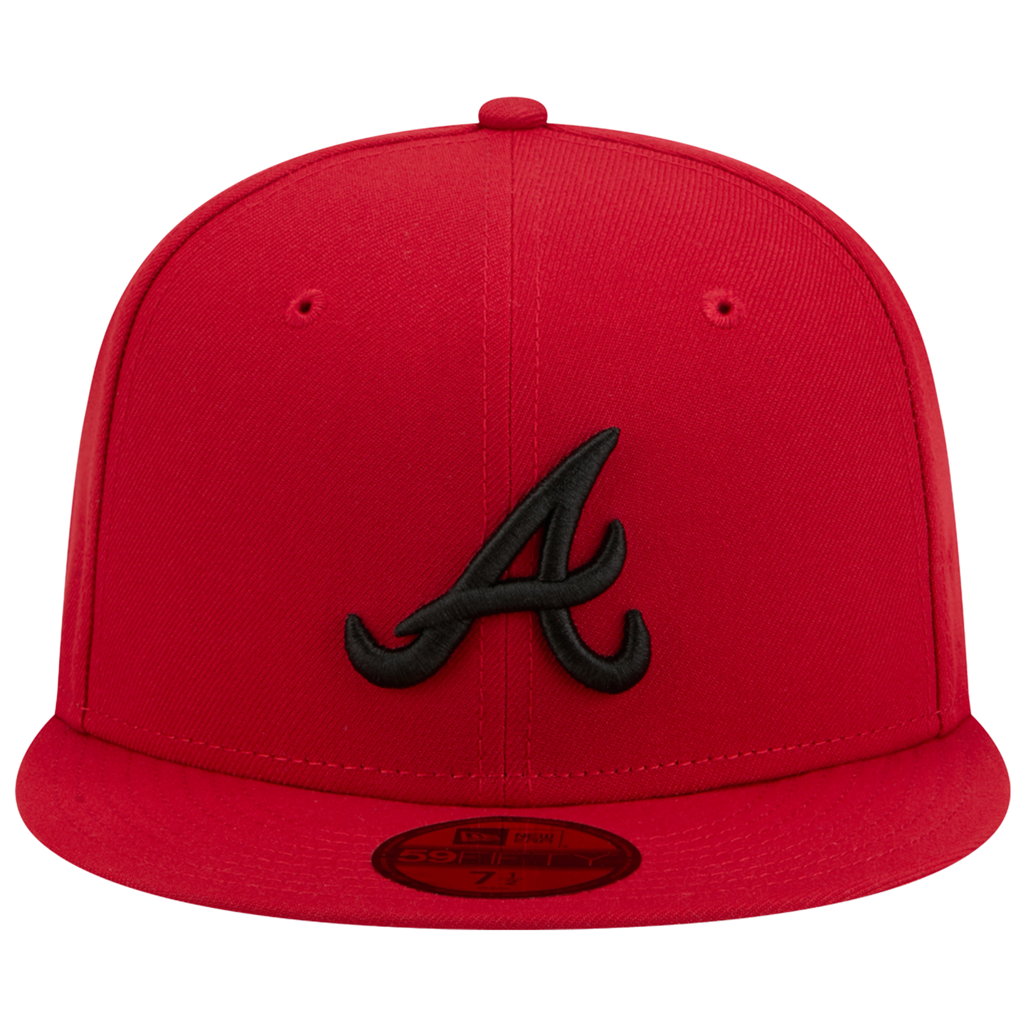 New Era Braves 59FIFTY Cap - Men's - Scarlet/Black