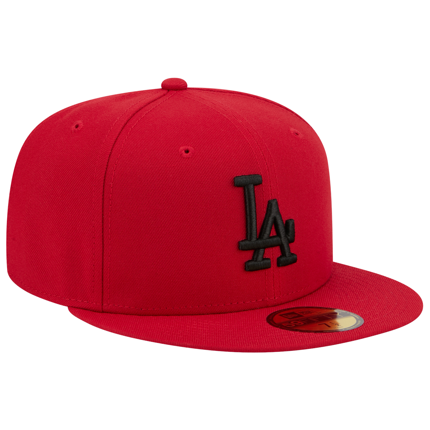 New Era Dodgers 59FIFTY Cap - Men's - Scarlet/Black