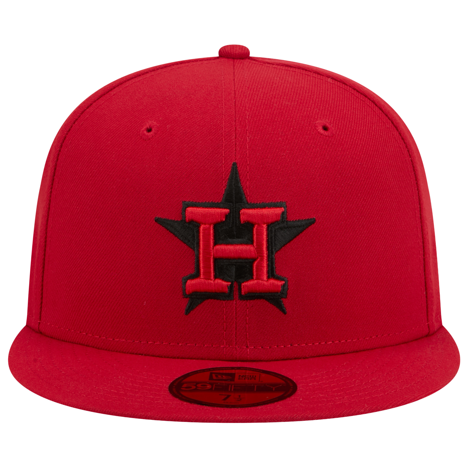 New Era Astros 59FIFTY Cap - Men's - Black/Scarlet
