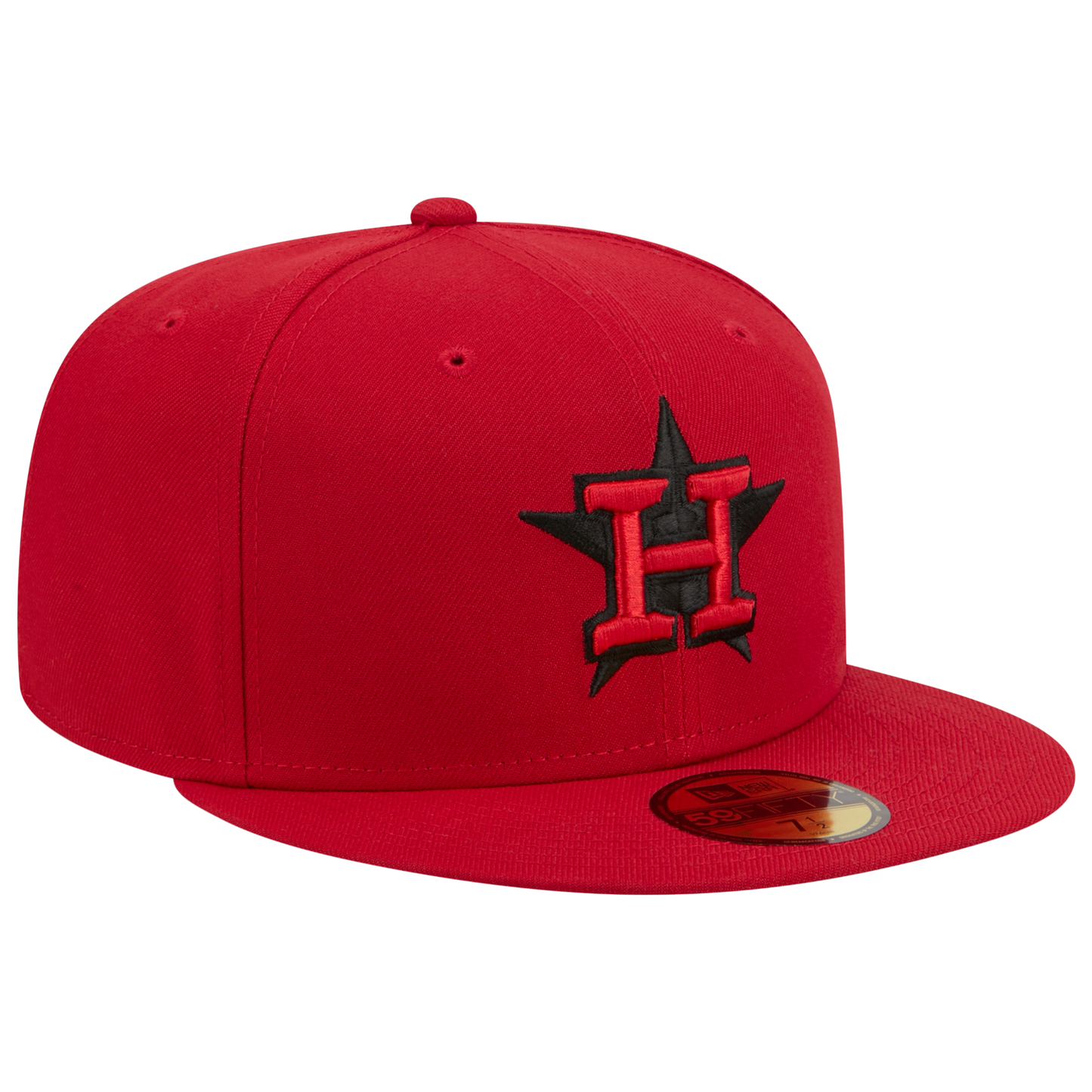 New Era Astros 59FIFTY Cap - Men's - Black/Scarlet