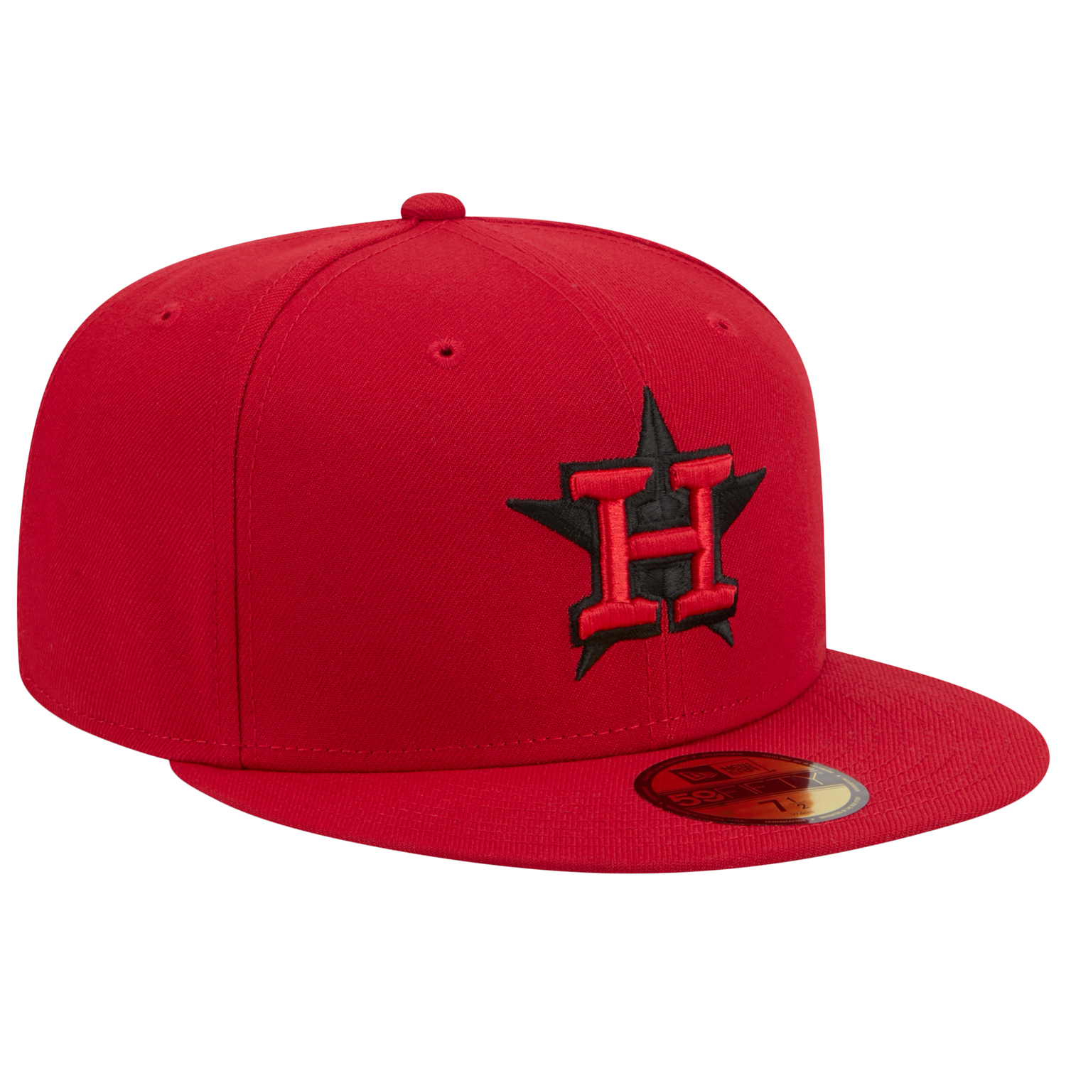 New Era Astros 59FIFTY Cap - Men's - Black/Scarlet