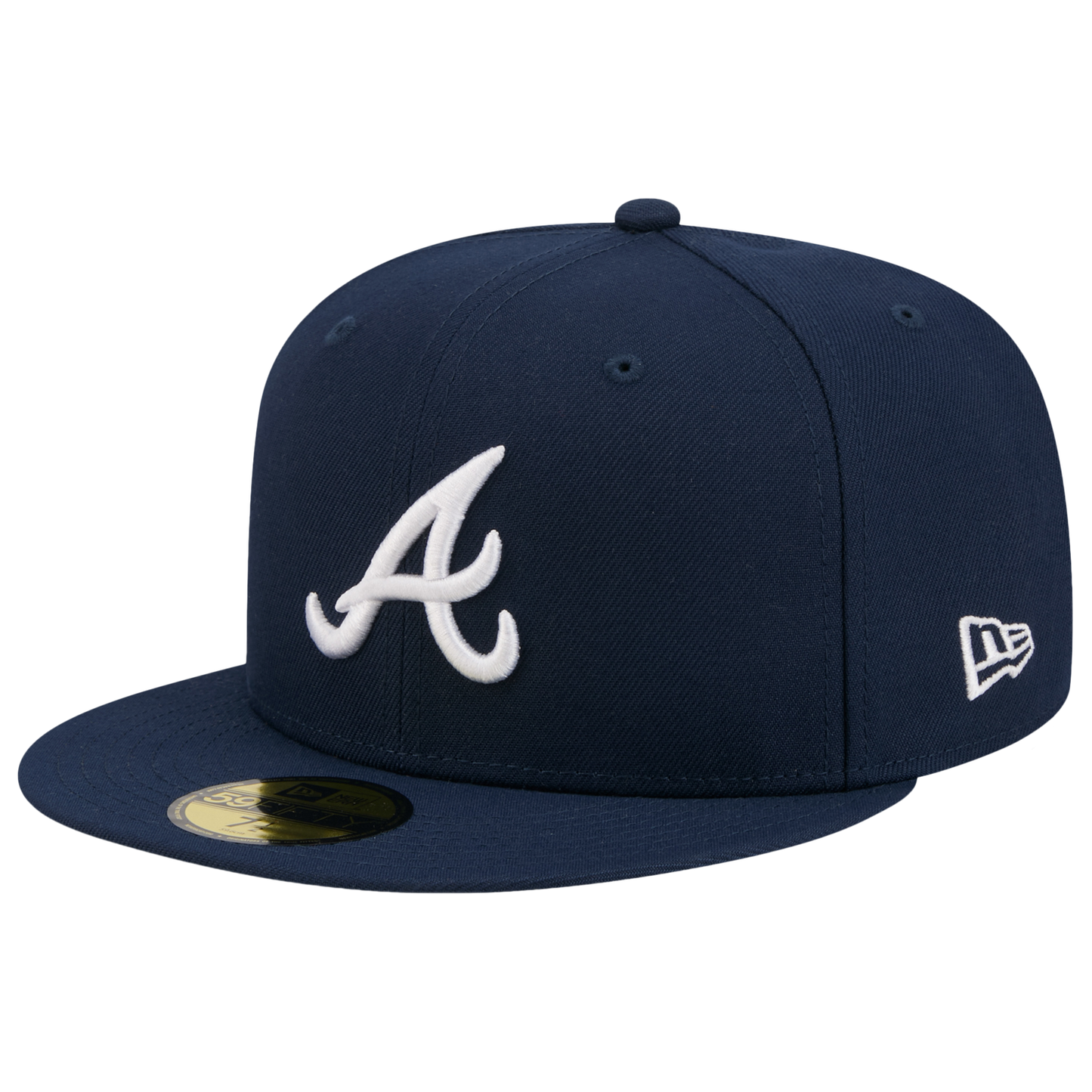 New Era Braves 59FIFTY Cap - Men's - Obsidian/White