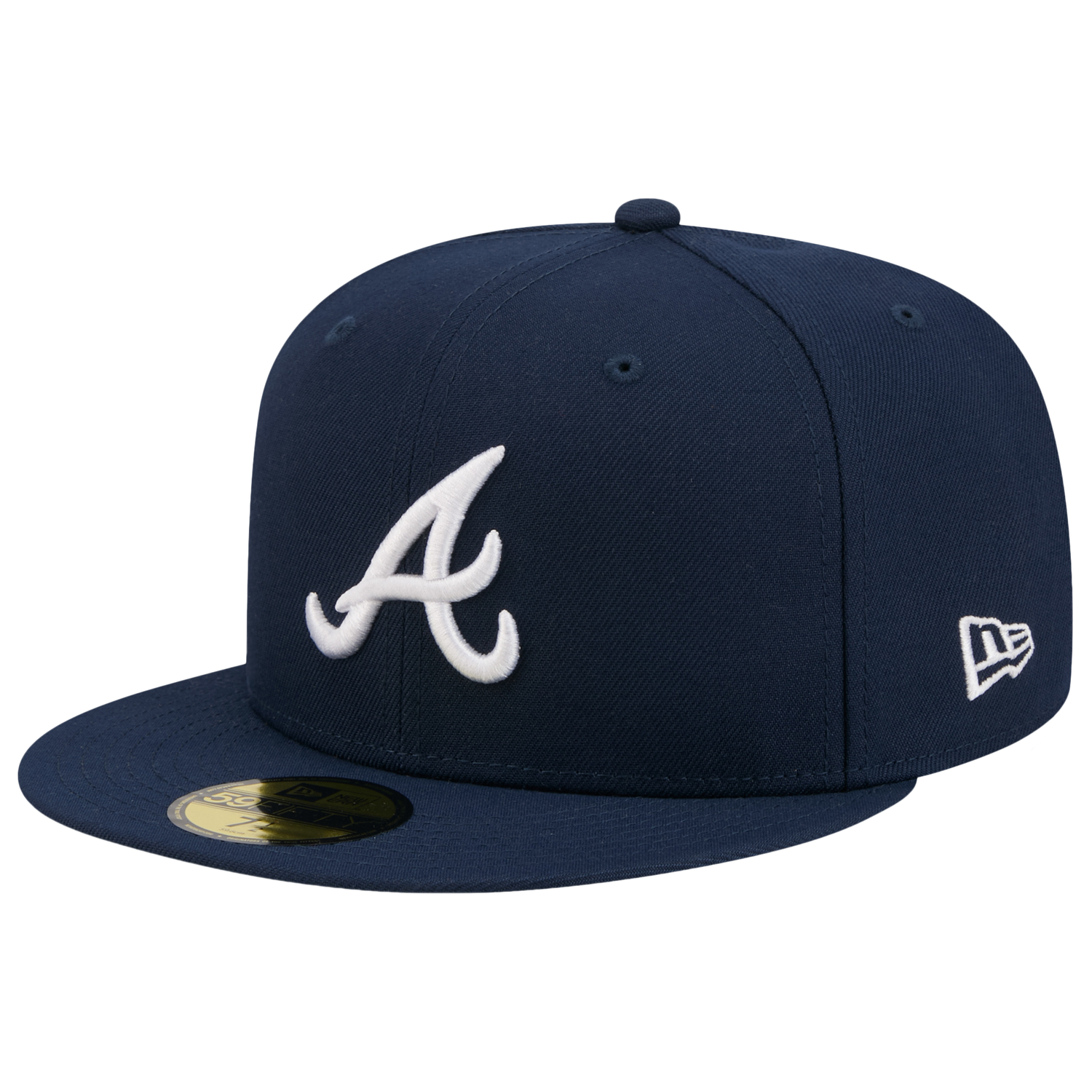 New Era Braves 59FIFTY Cap - Men's - Obsidian/White