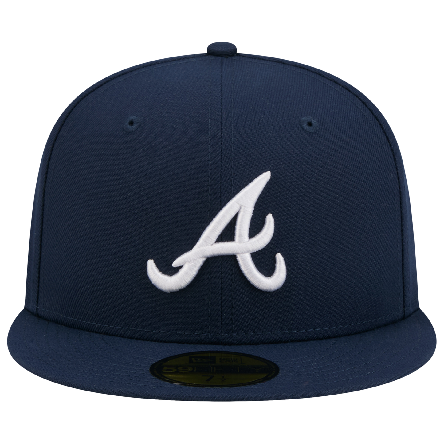 New Era Braves 59FIFTY Cap - Men's - Obsidian/White