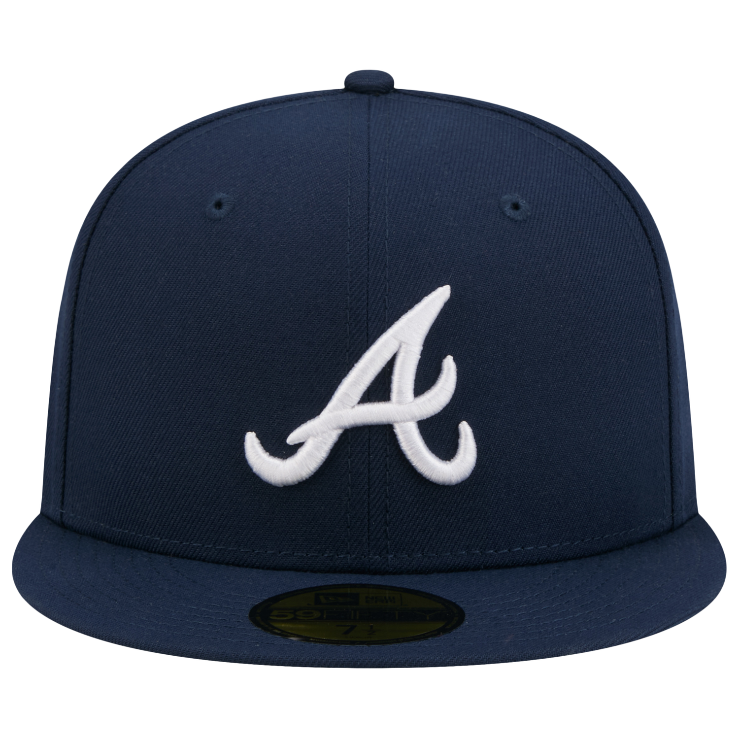 New Era Braves 59FIFTY Cap - Men's - Obsidian/White