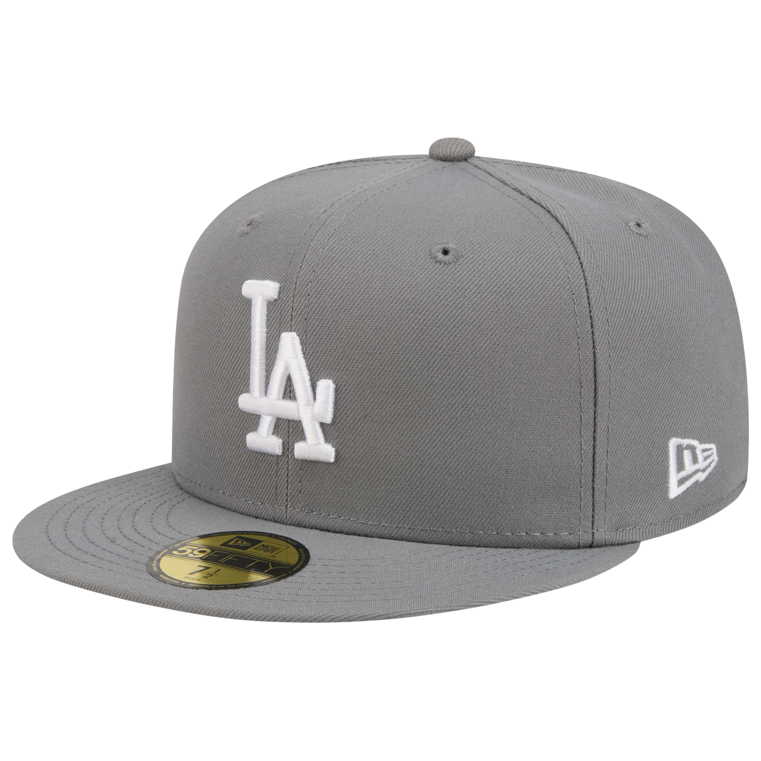 New Era Dodgers 59FIFTY Cap - Men's - Steel Grey/White