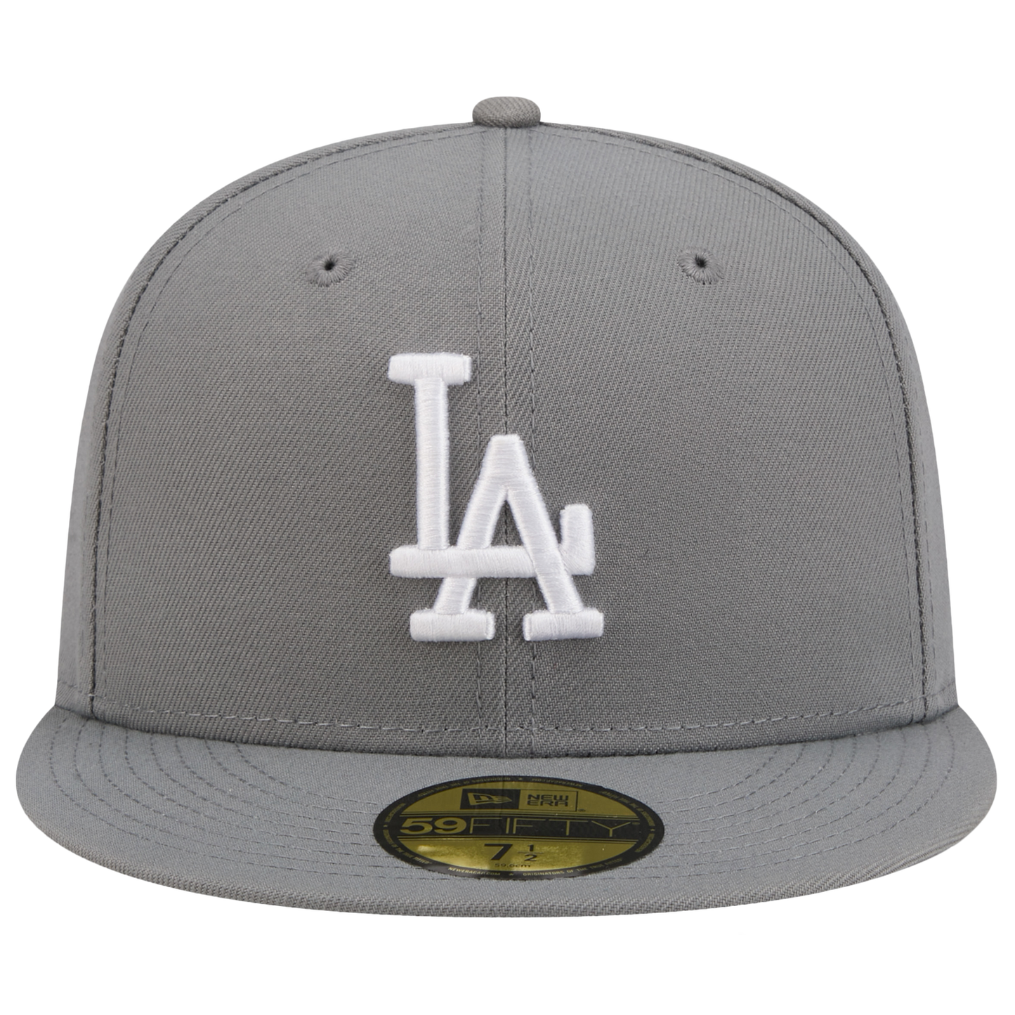 New Era Dodgers 59FIFTY Cap - Men's - Steel Grey/White