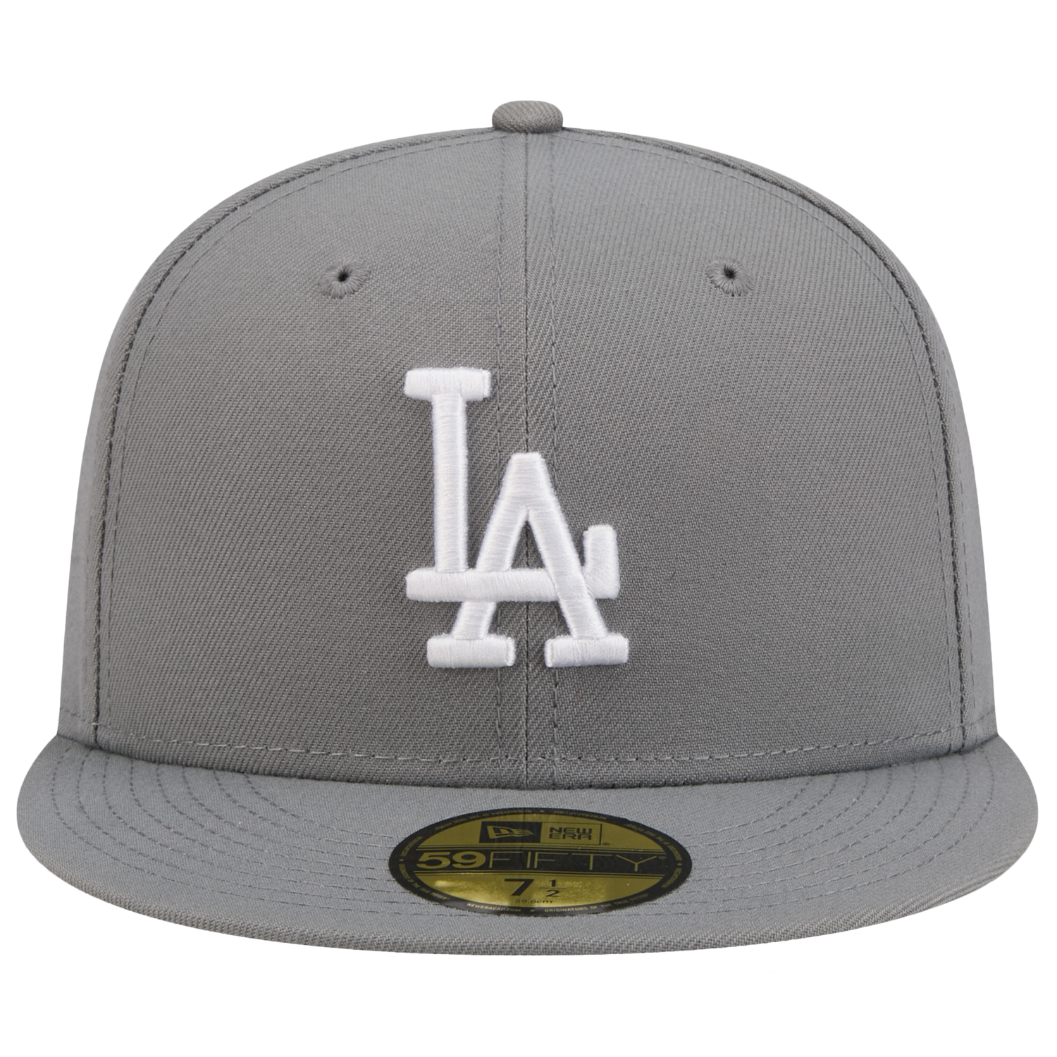 New Era Dodgers 59FIFTY Cap - Men's - Steel Grey/White