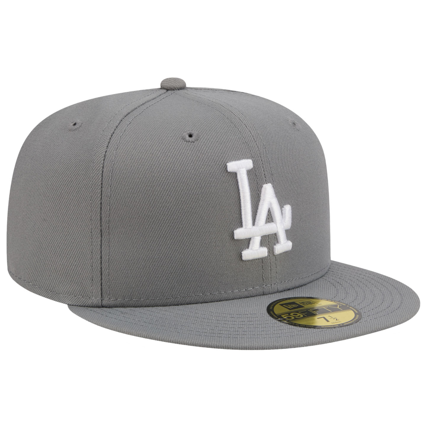 New Era Dodgers 59FIFTY Cap - Men's - Steel Grey/White
